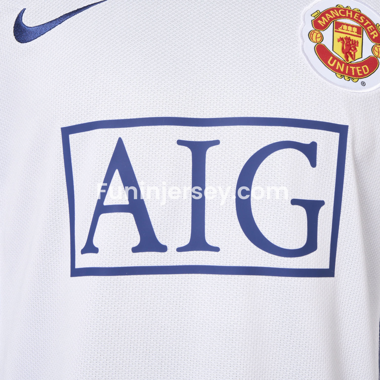 Funinjersey-Retro Manchester United 2008-09 Away Long Sleeve Jersey - Player Version