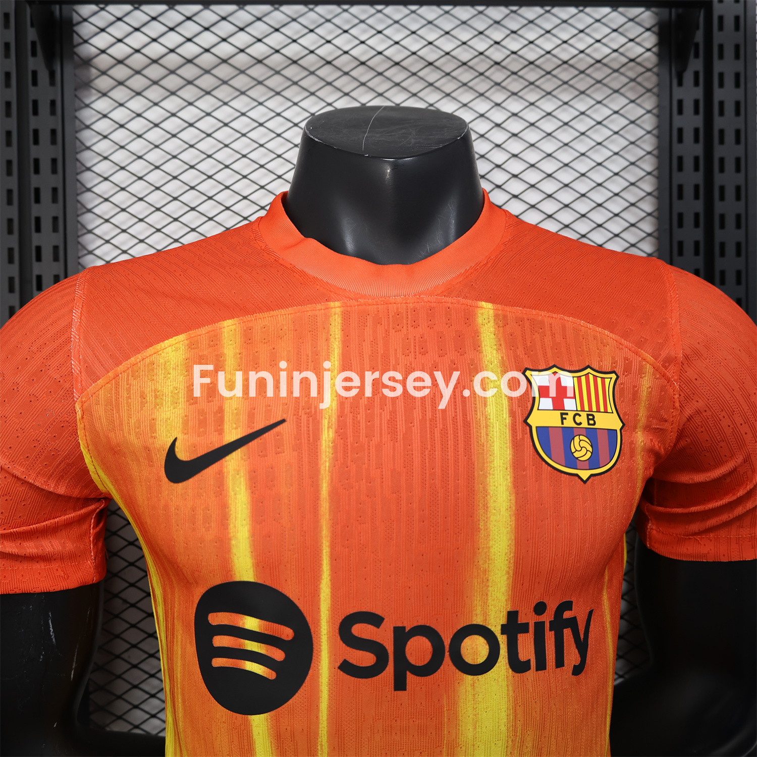 Funinjersey-Barcelona 25-26 Spotify Orange & Yellow Special Jersey - Player Version