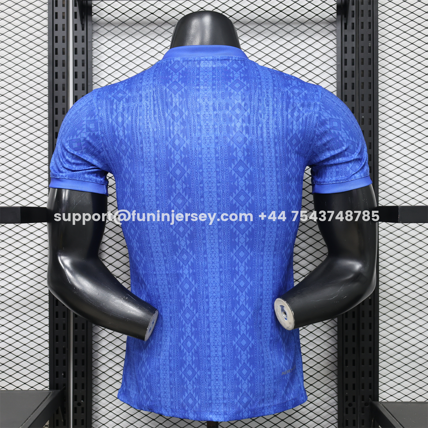 Funinjersey-Brazil 2026 Diamond Texture Blue Special Jersey - Player Version