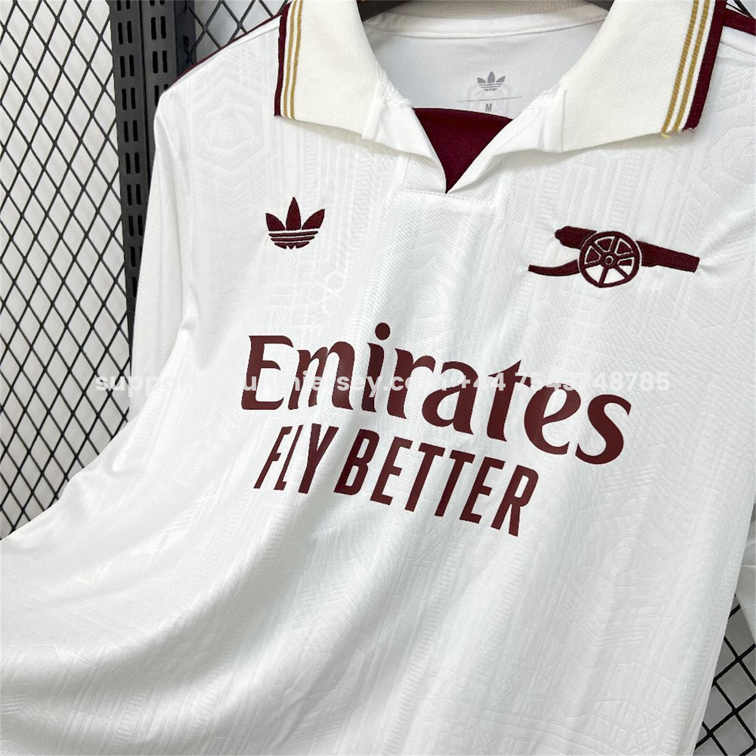 Funinjersey-Arsenal 25-26 Third White Long Sleeves Jersey - Fans Version