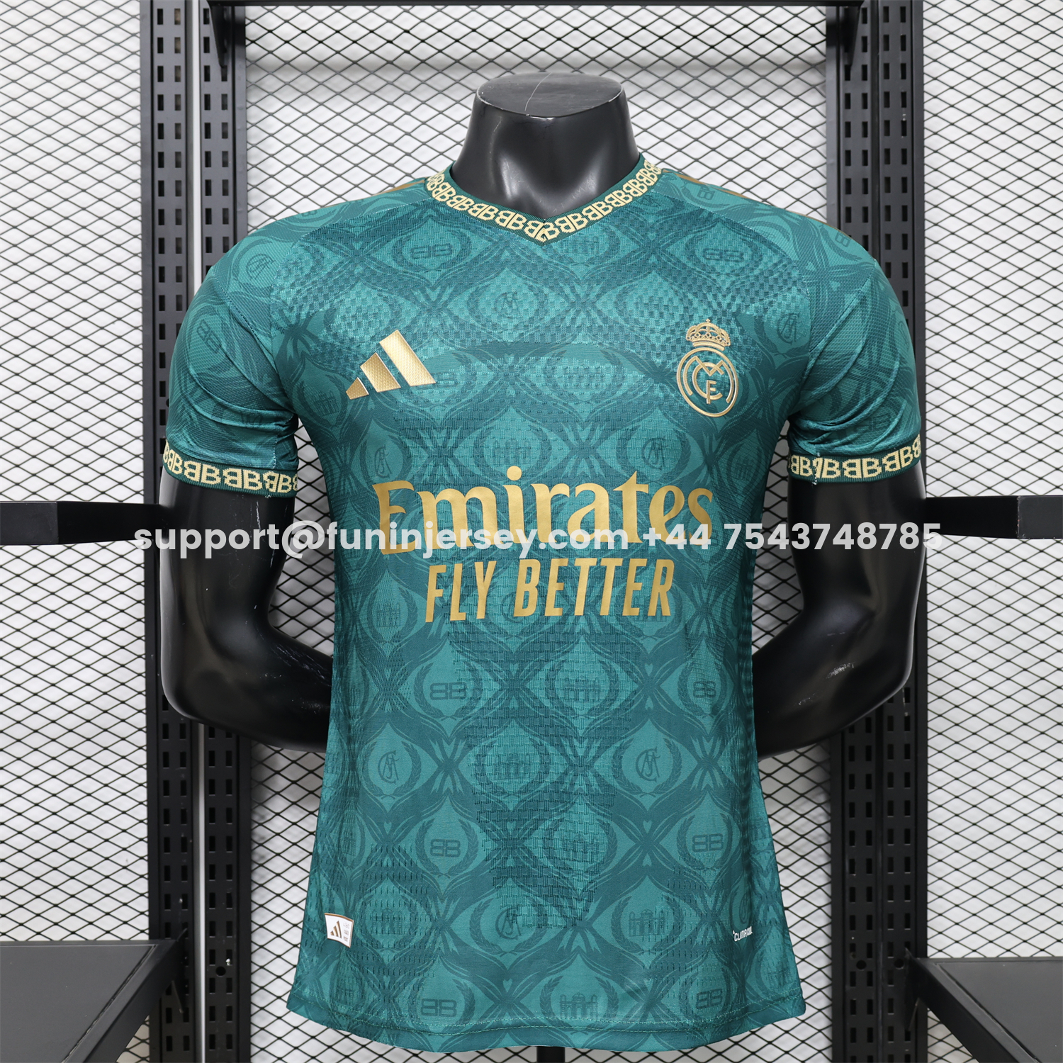 Funinjersey-Real Madrid 25-26 Dark Green Logos Special Jersey - Player Version