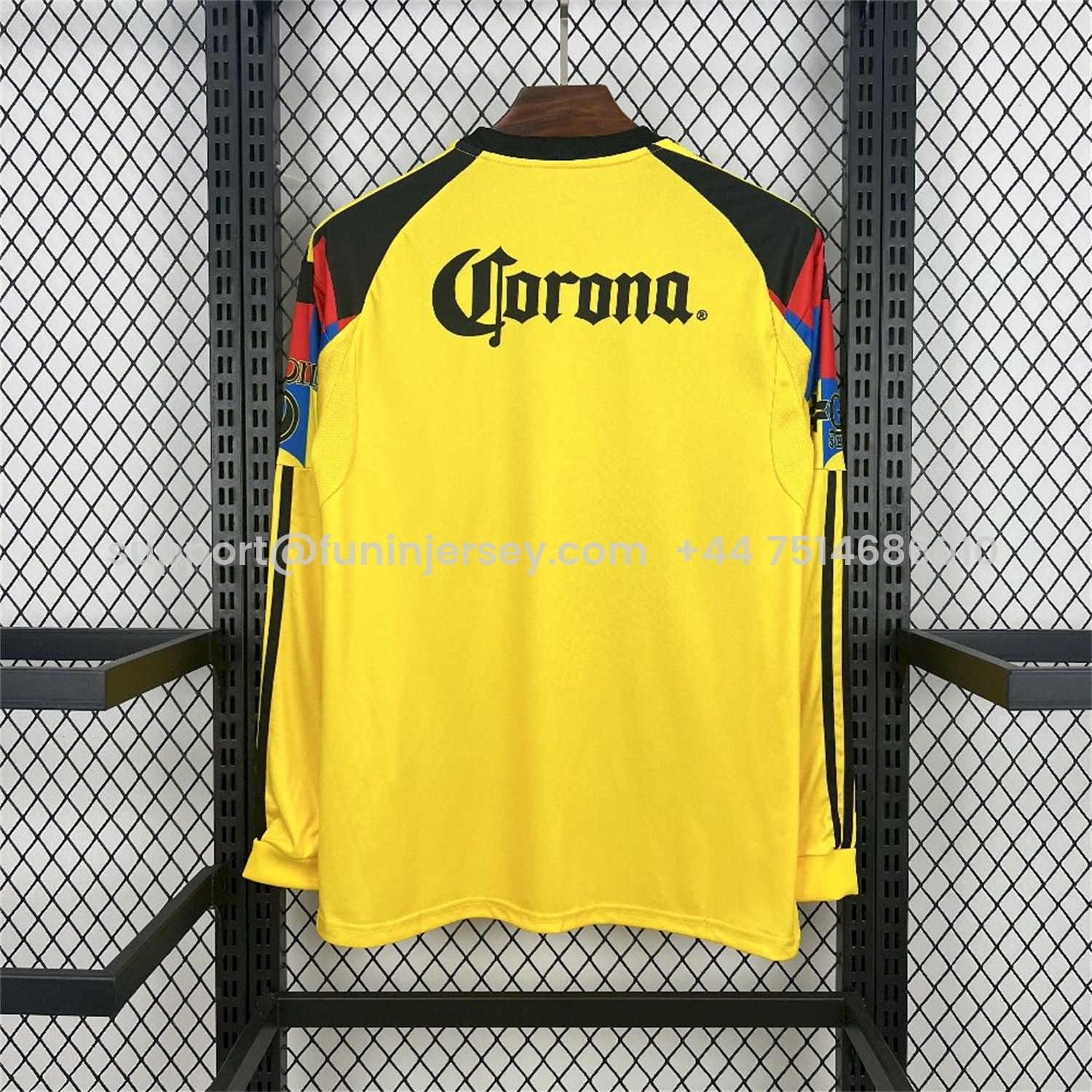 Funinjersey-Club América 25-26 Home Yellow Long Sleeves Jersey - Fans Version