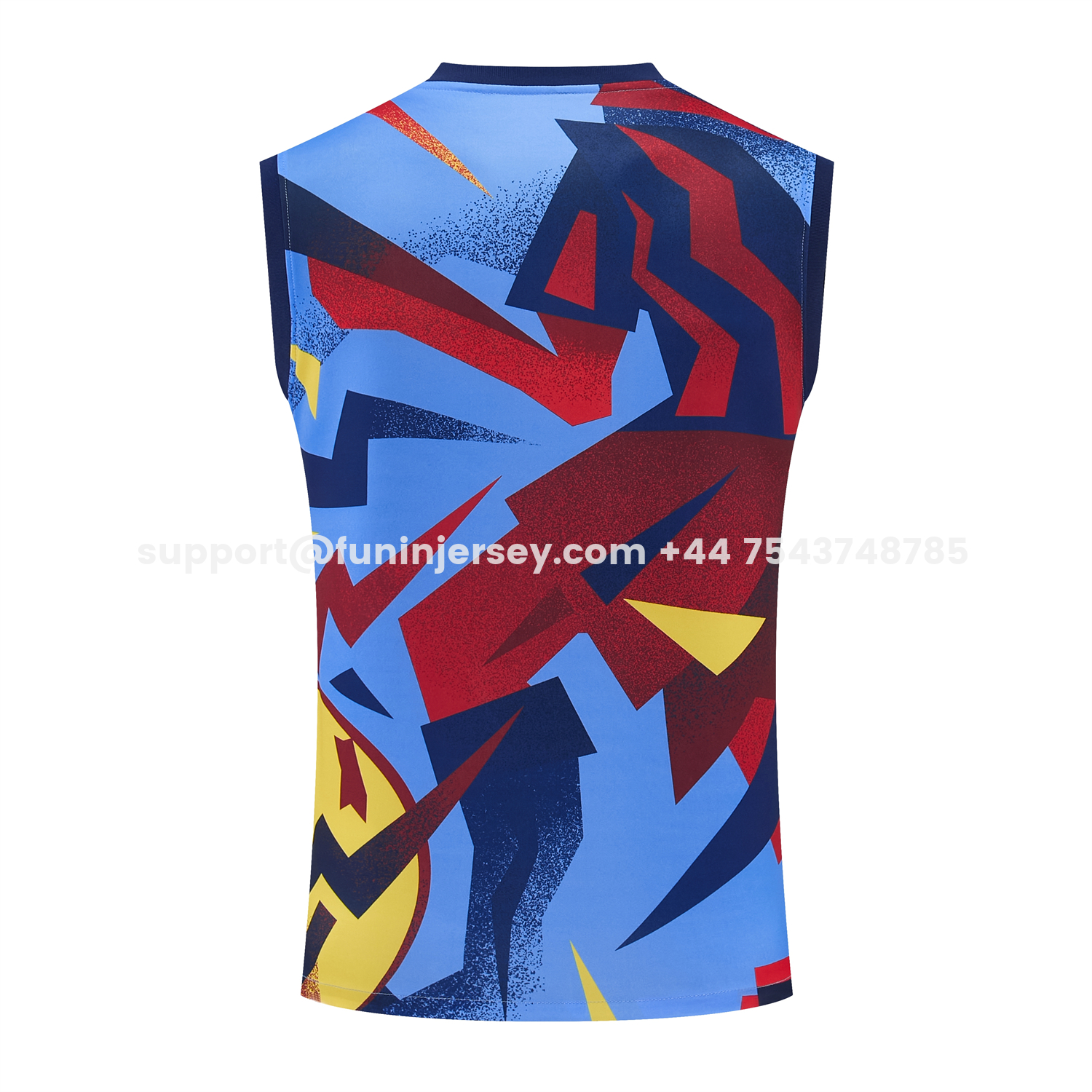 Funinjersey-Barcelona 25-26 Vest Training Set - Colors Top & Dark Blue With Pink Accents Pants
