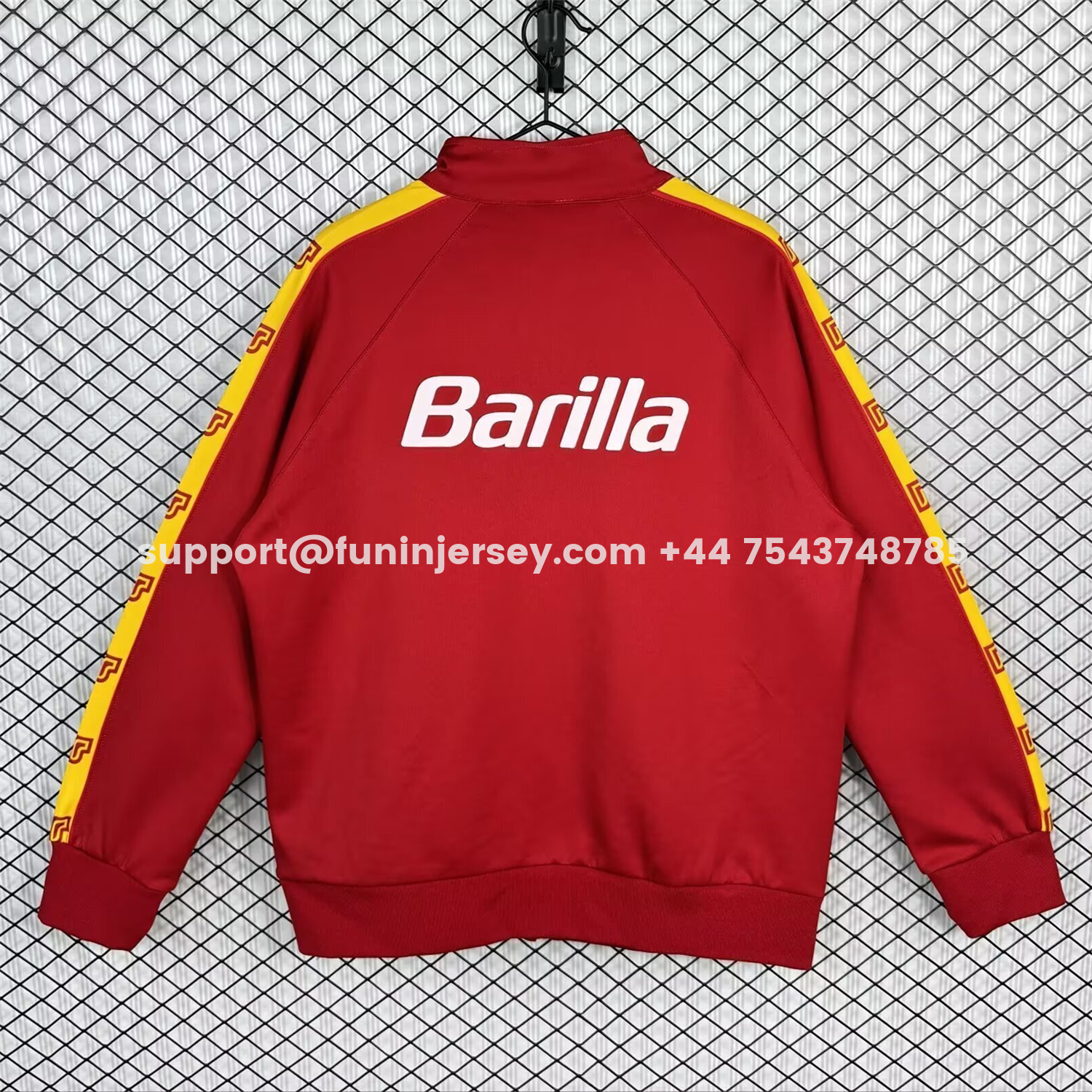 Funinjersey-Retro AS Roma 1988-89 Home Windbreaker