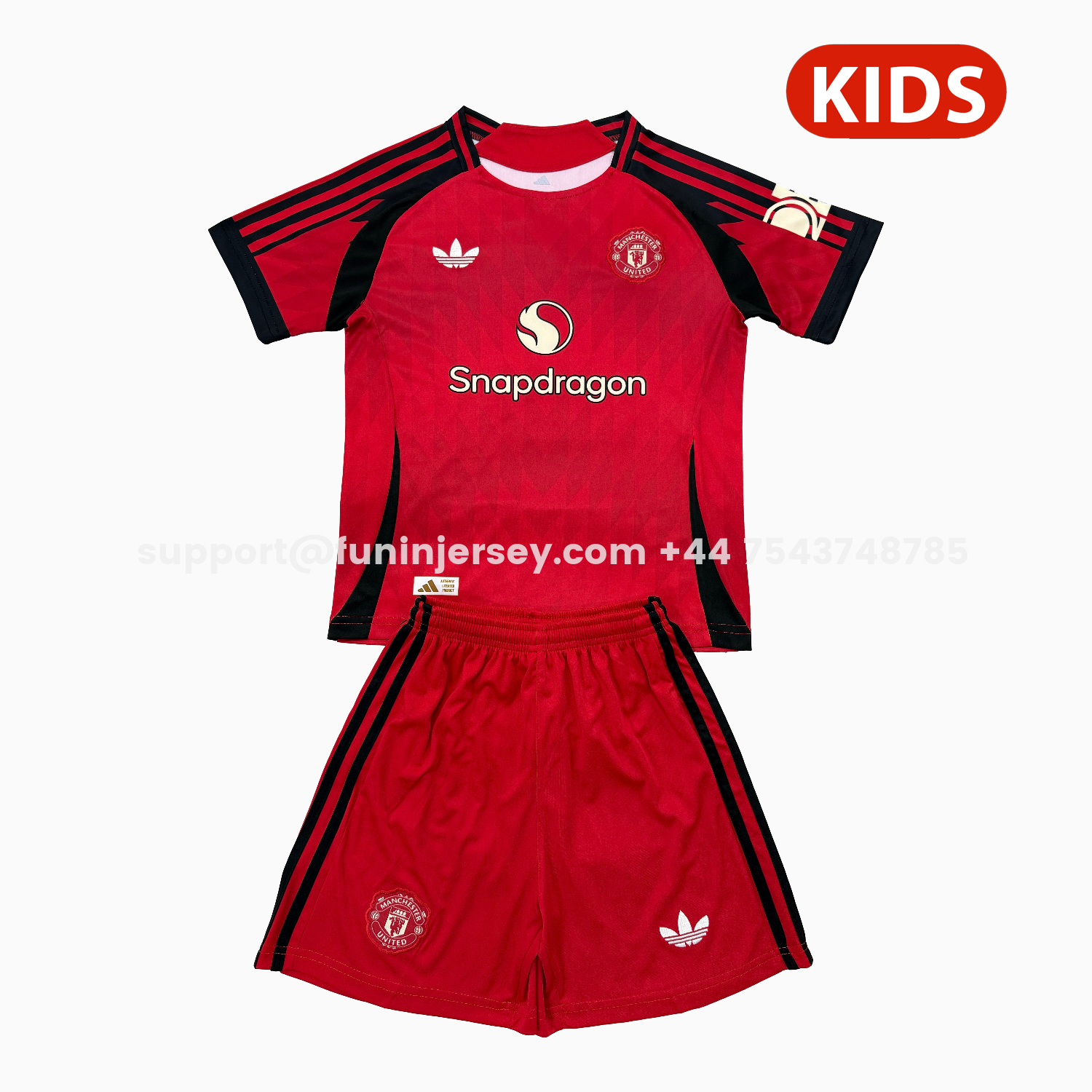Funinjersey-Manchester United 25-26 Red Concept Kids Kit
