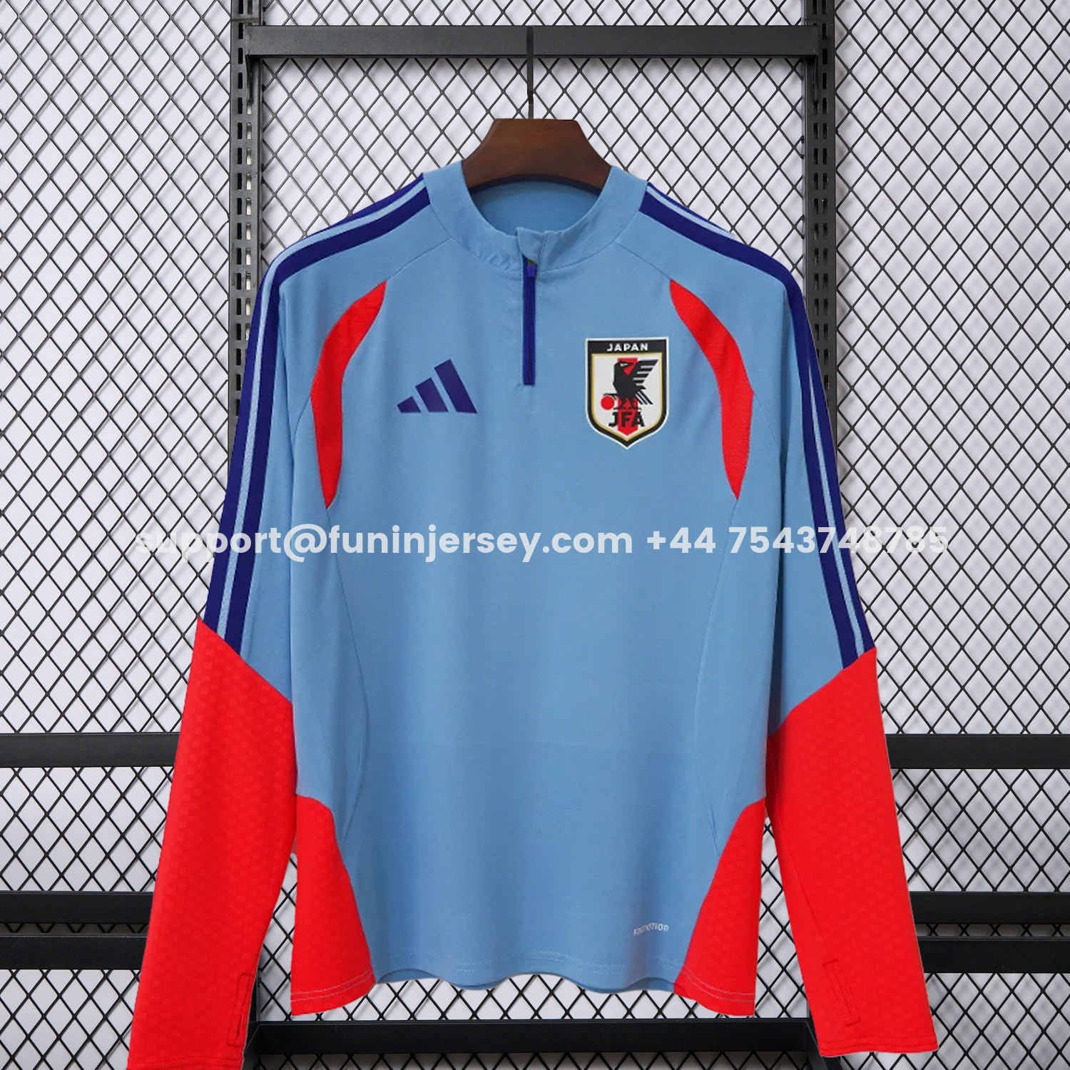 Funinjersey-Japan 2026 Blue Long Sleeves Training Jersey - Fans Version