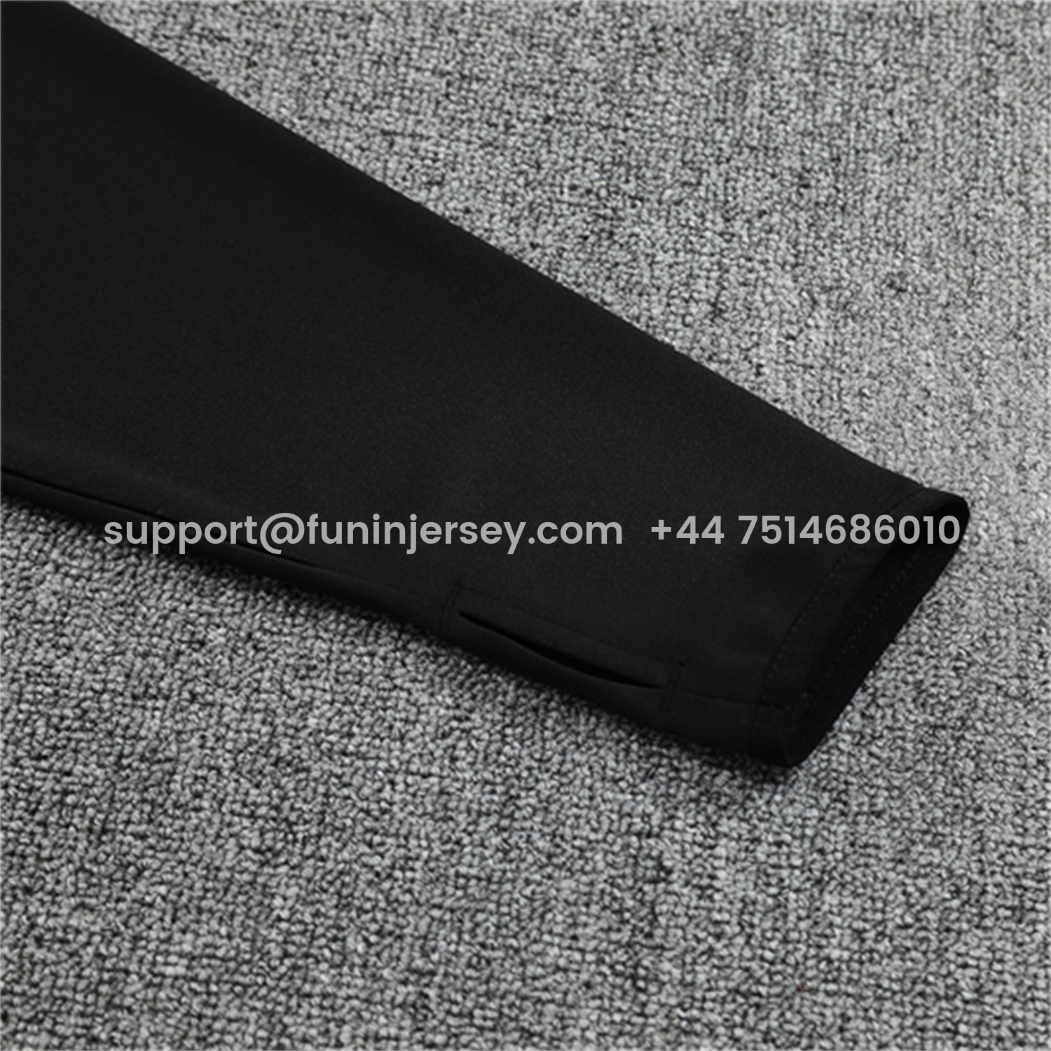 Funinjersey-Germany 25-26 Kids Long Sleeve Training Set - Black Top and Black Pants