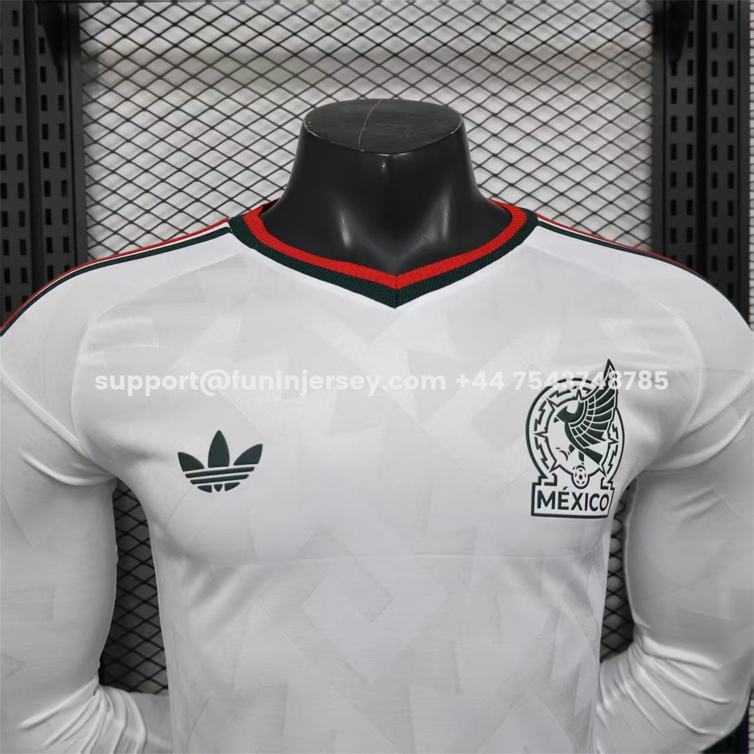 Funinjersey-Mexico 2026 Away Long Sleeves Jersey - Player Version