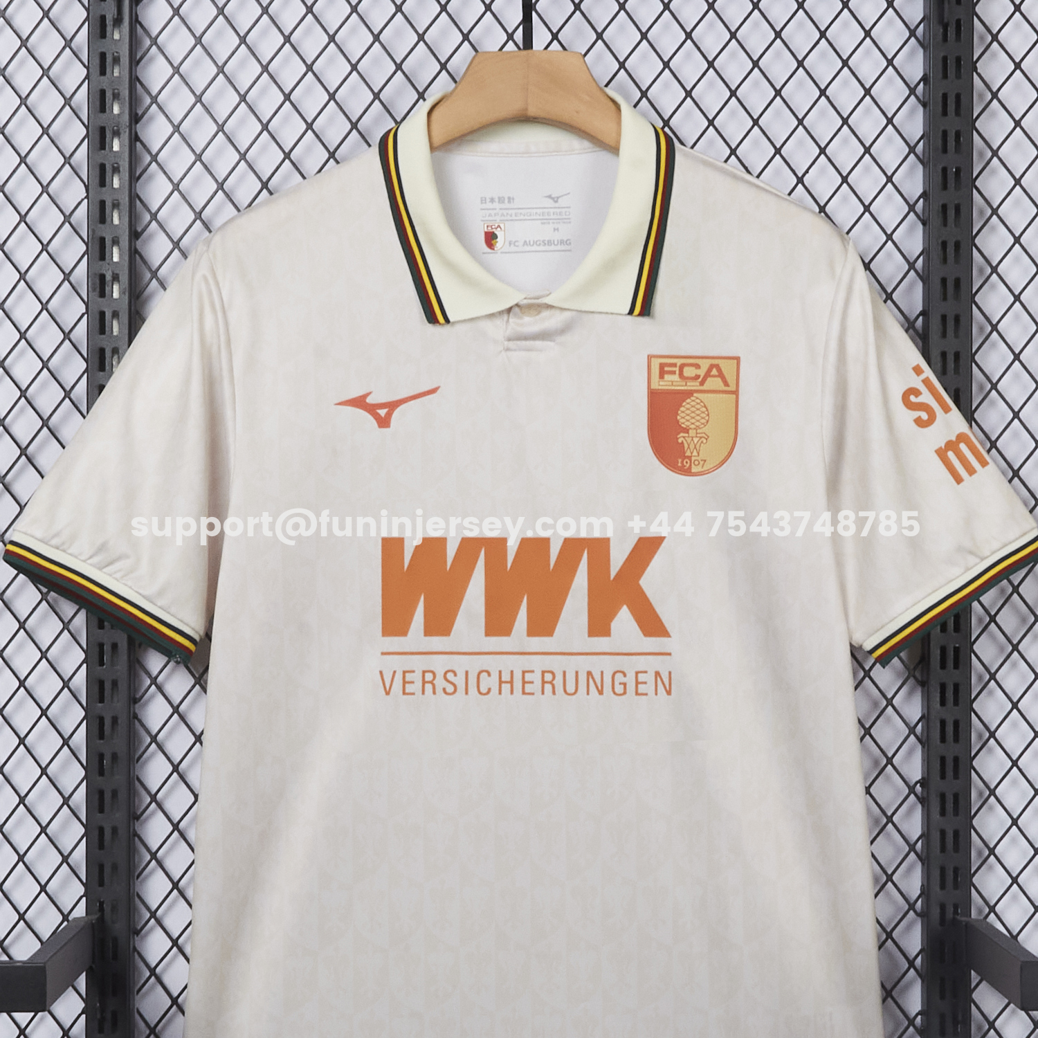 Funinjersey-Augsburg 25-26 Pale Yellow Special Jersey - Fans Version