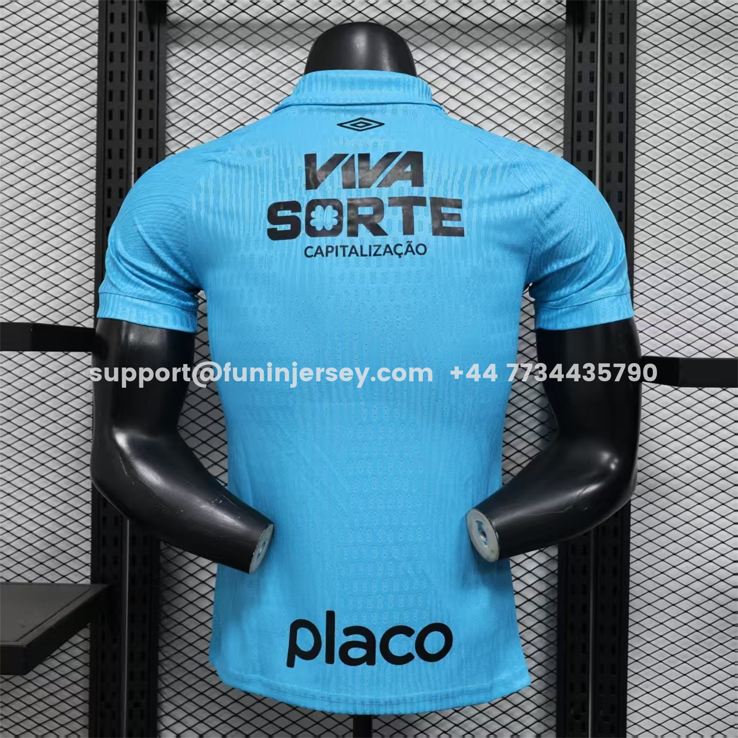 Funinjersey-Santos 25-26 Third Blue Jersey - Play Version