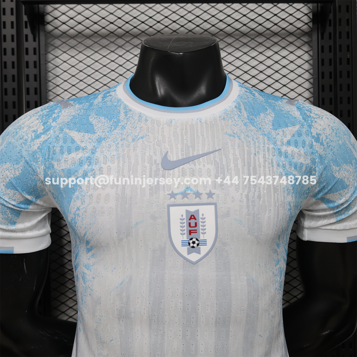 Funinjersey-Uruguay 2026 White With Blue Special Jersey - Player Version