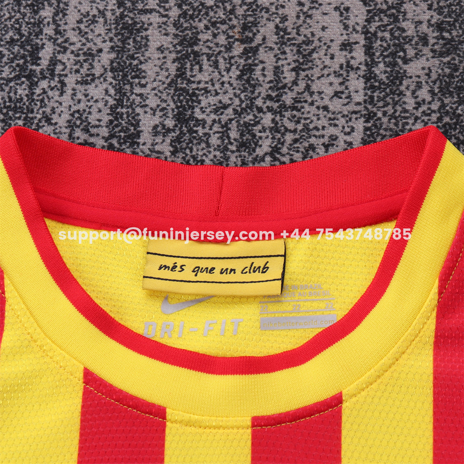 Funinjersey-Retro Barcelona 2013-14 Away Kids Kit