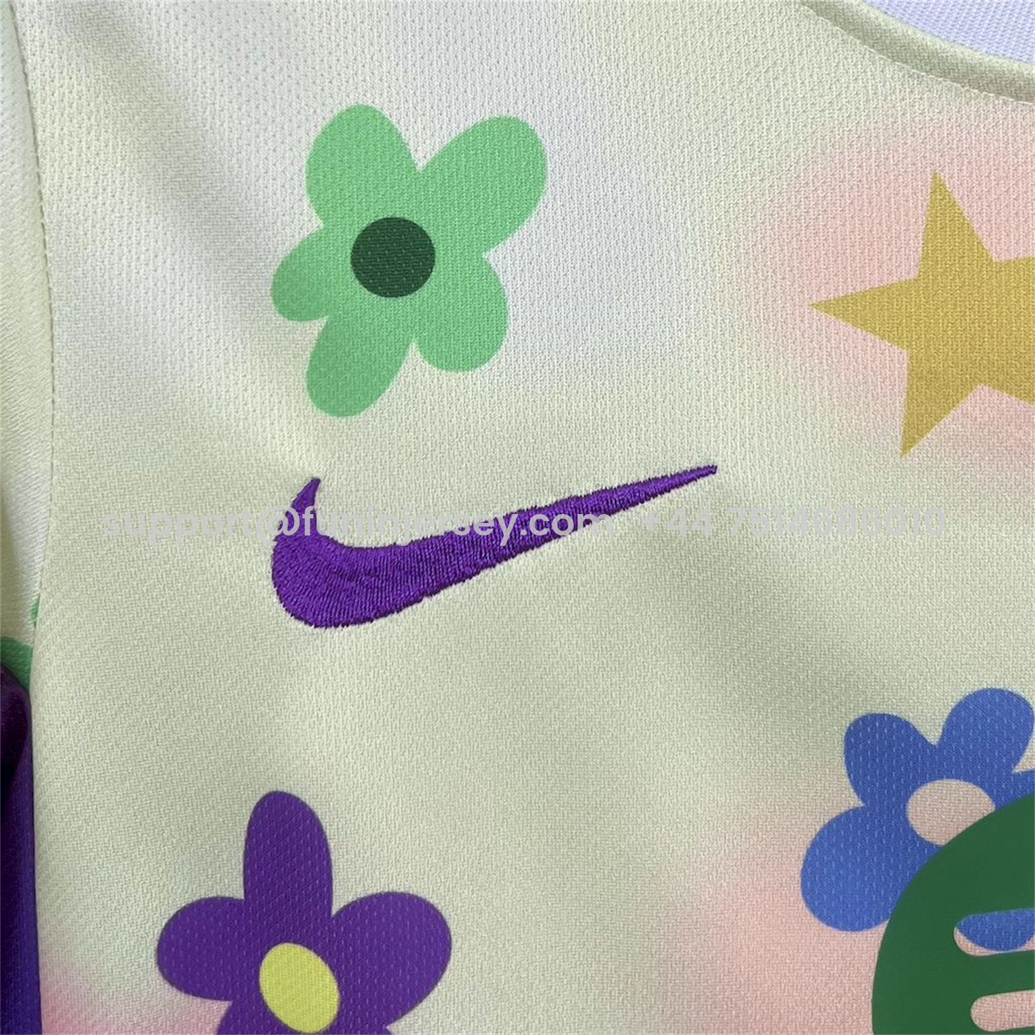 Funinjersey-Barcelona 25-26 Stars And Flowers Pink Special Kids Kit