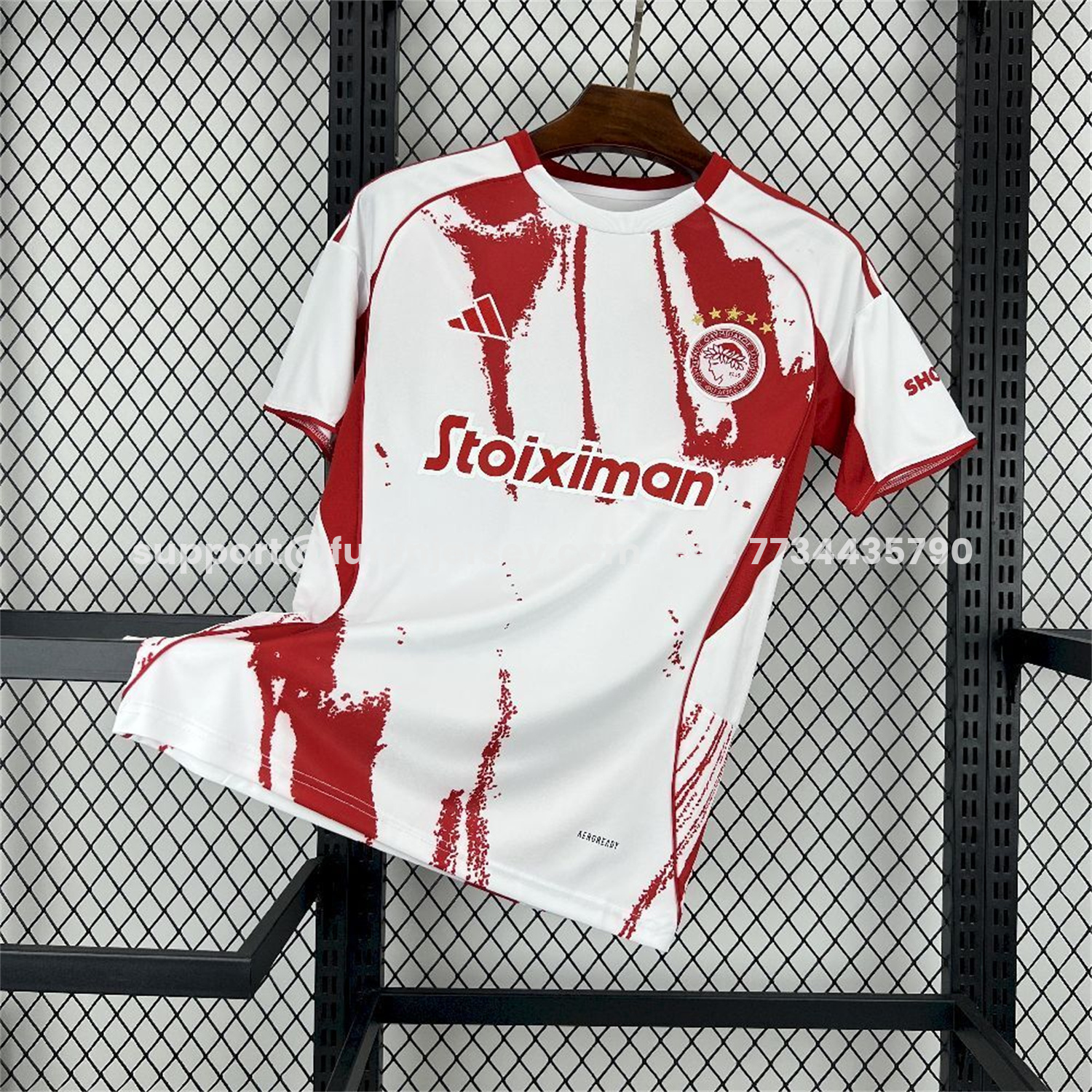 Funinjersey-Olympiacos 25-26 Away White Jersey - Fans Version