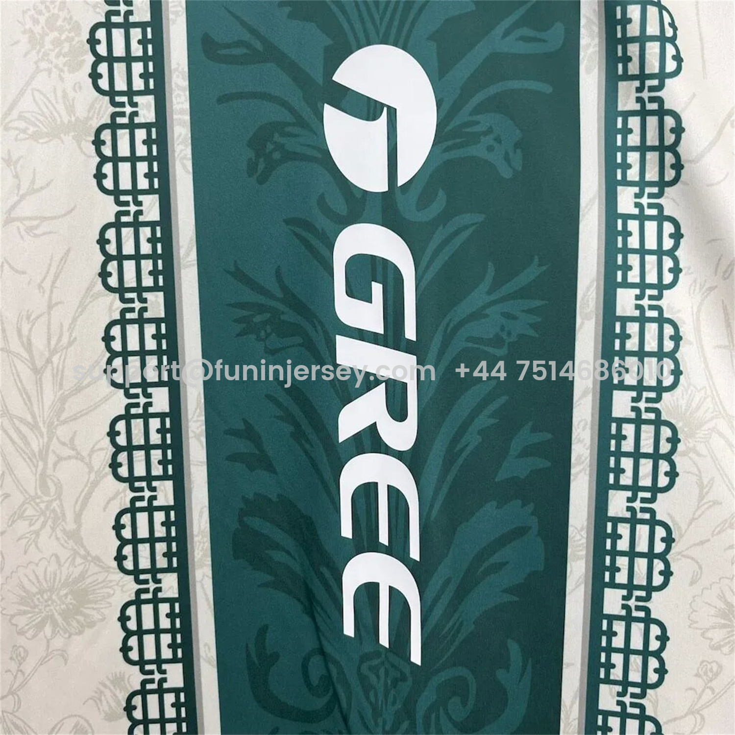 Funinjersey-Real Betis 25-26 Green Vertical Stripes with White Flower Pattern Special Jersey - Fans Version