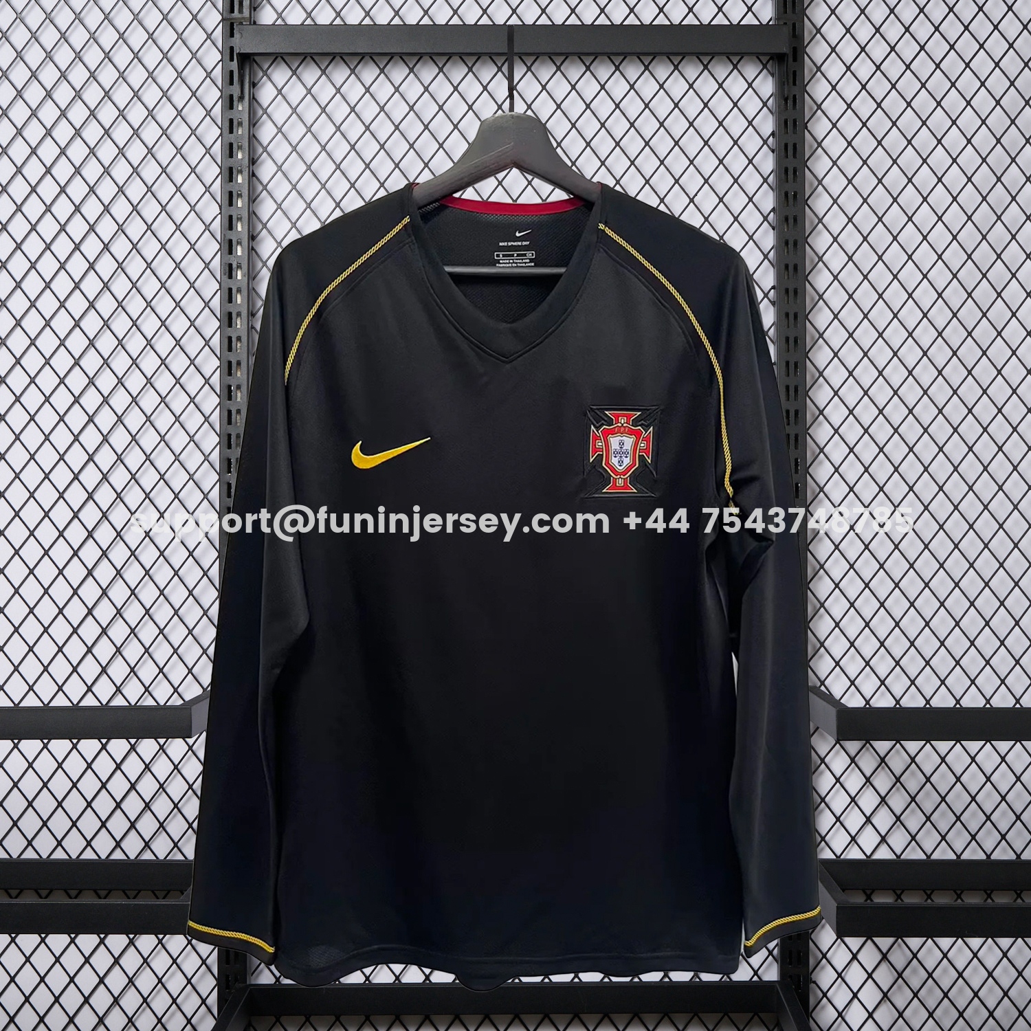 Funinjersey-Retro Portugal 2006 Away Long Sleeves Jersey