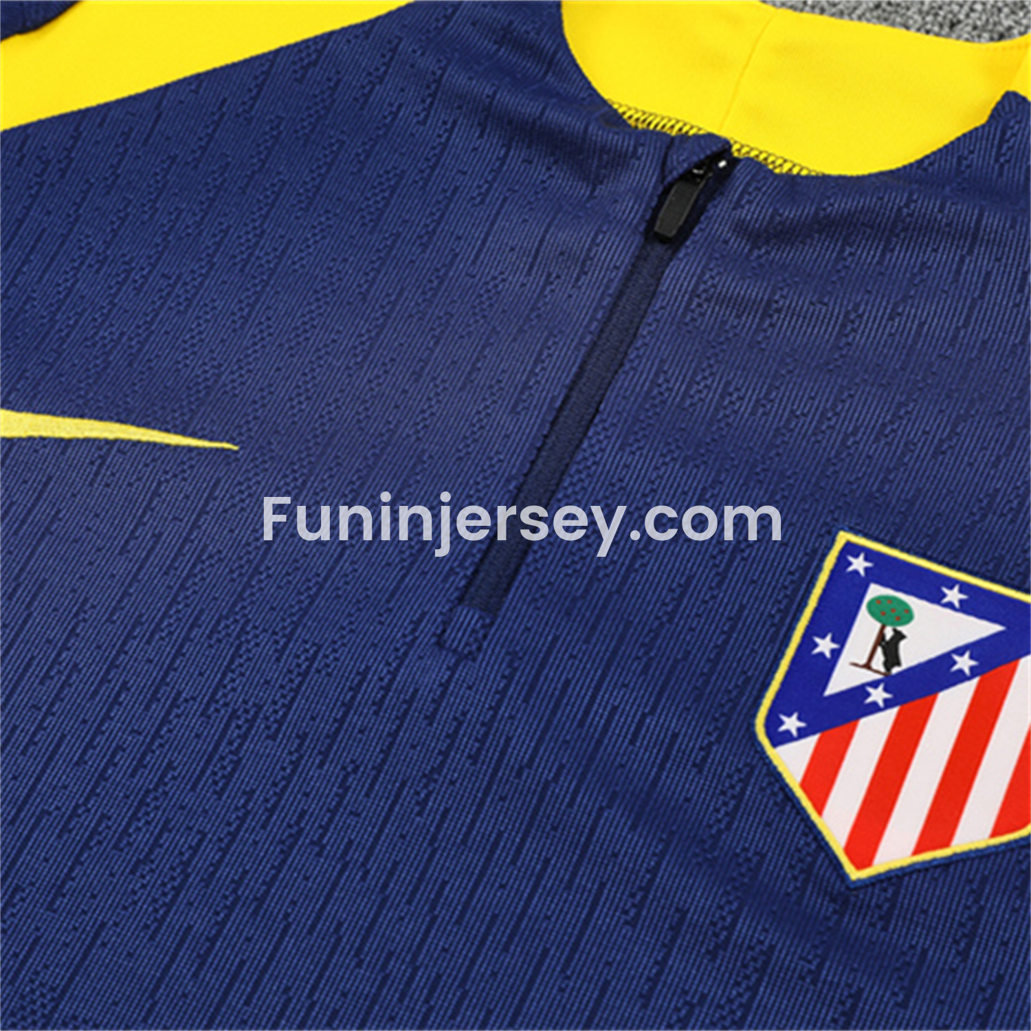Funinjersey-Atletico Madrid 25-26 Kid Long Sleeves Training Set - Royal Blue Top & Royal Blue Pants