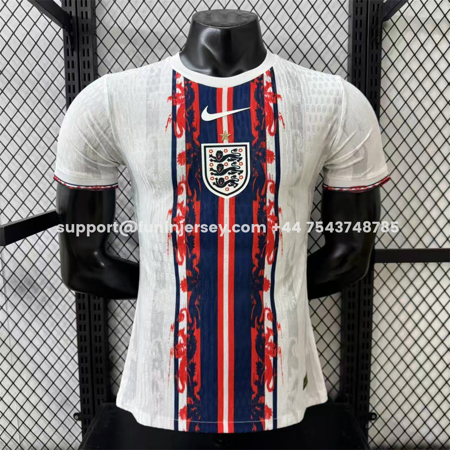 Funinjersey-England 2026 Red And White Special Jersey - Player Version