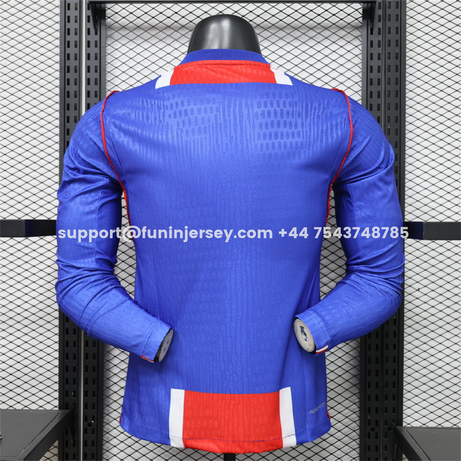 Funinjersey-Paris Saint-Germain PSG 26-27 Home Long Sleeves Jersey - Player Version