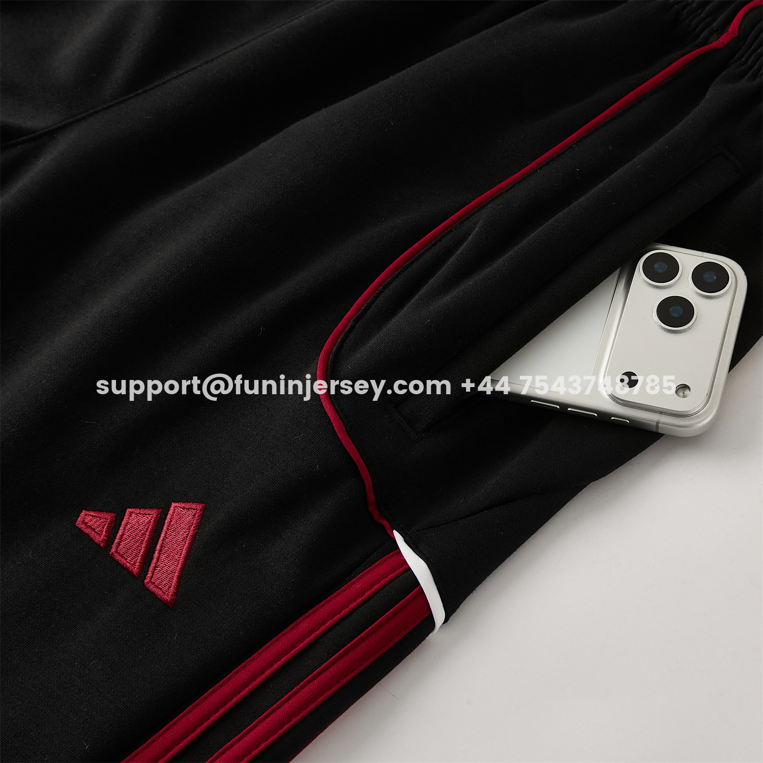 Funinjersey-Liver.pool 25-26 Hooded Windbreaker Training Set - Black Top & Black Pants