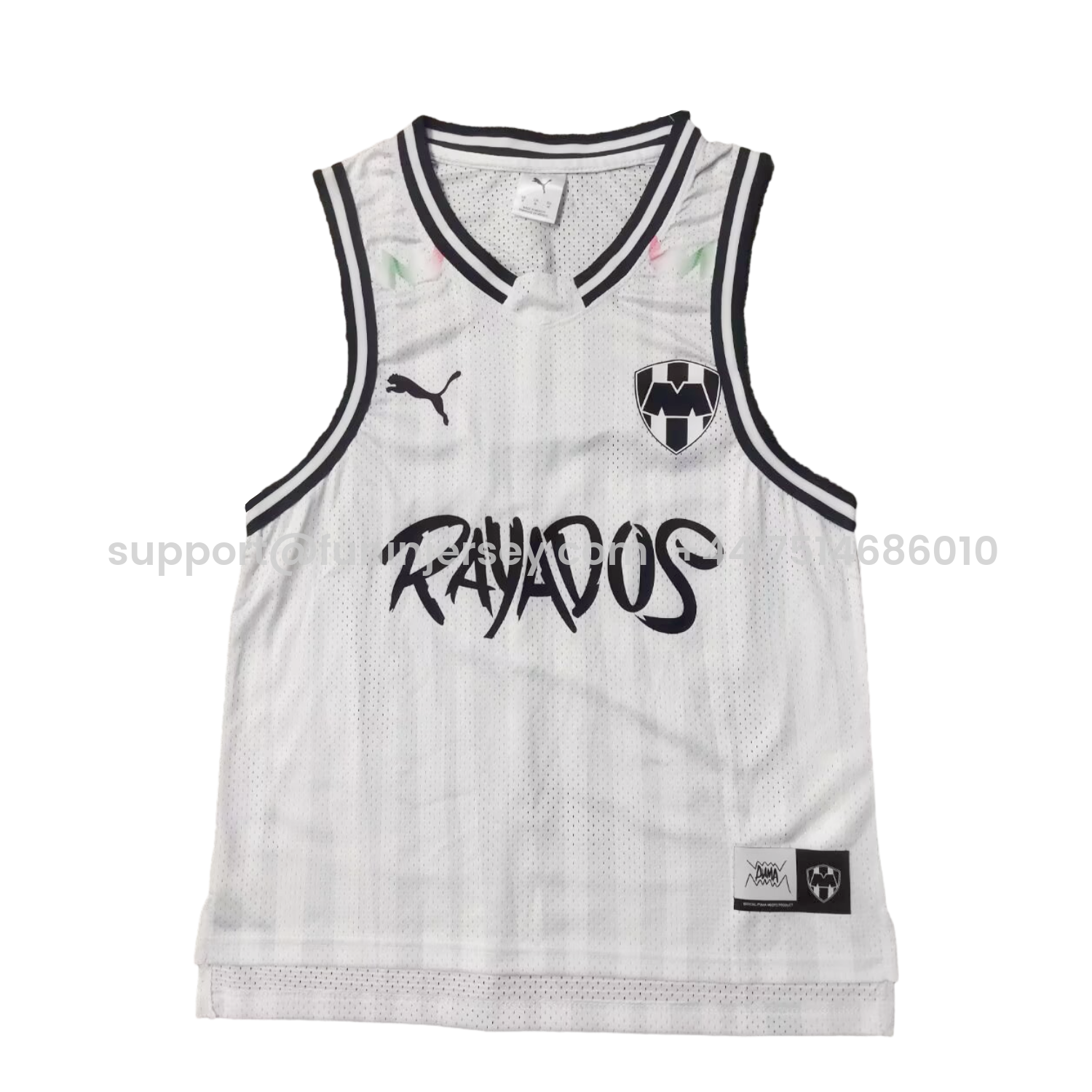 Funinjersey-Rayados Monterrey 25-26 White Training Vest