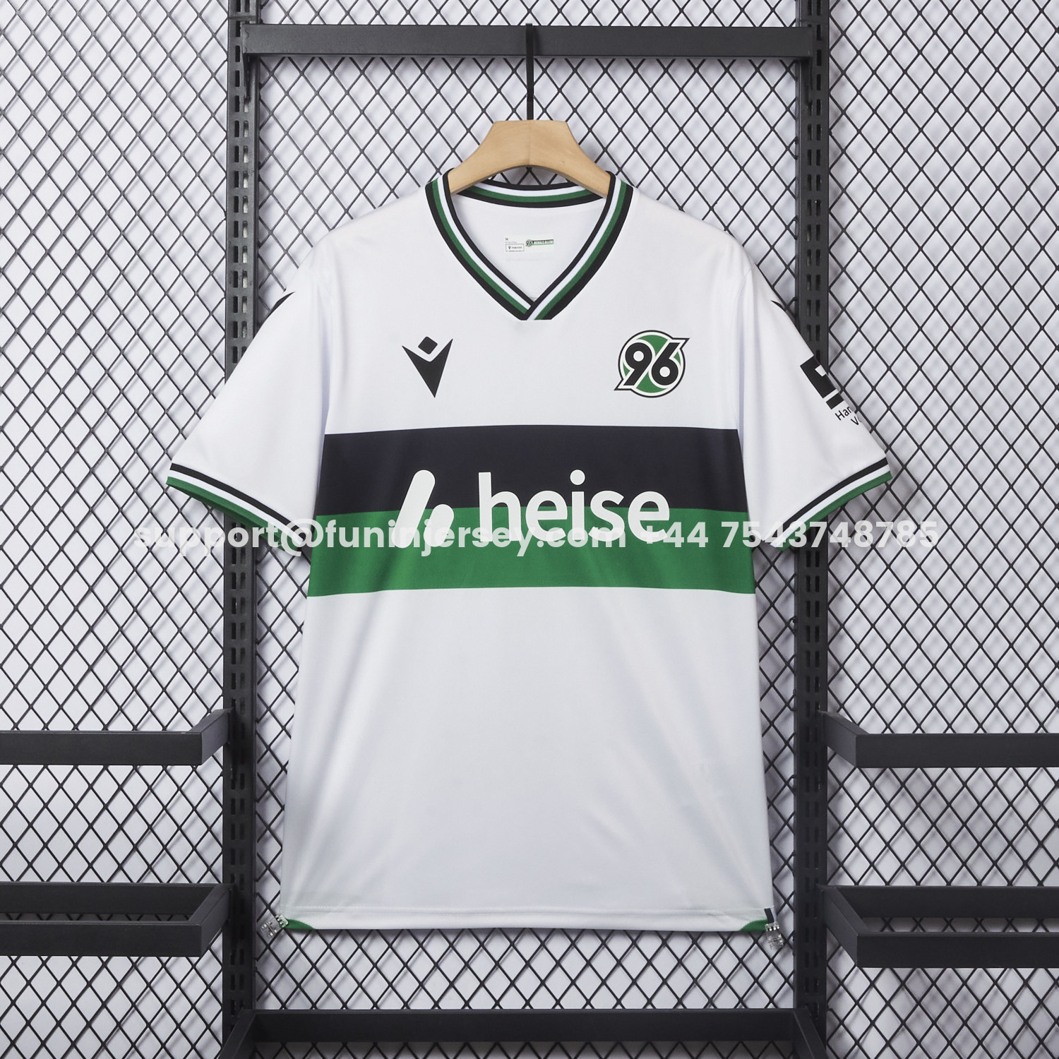 Funinjersey-Hannover 96 25-26 Third White Jersey - Fans Version