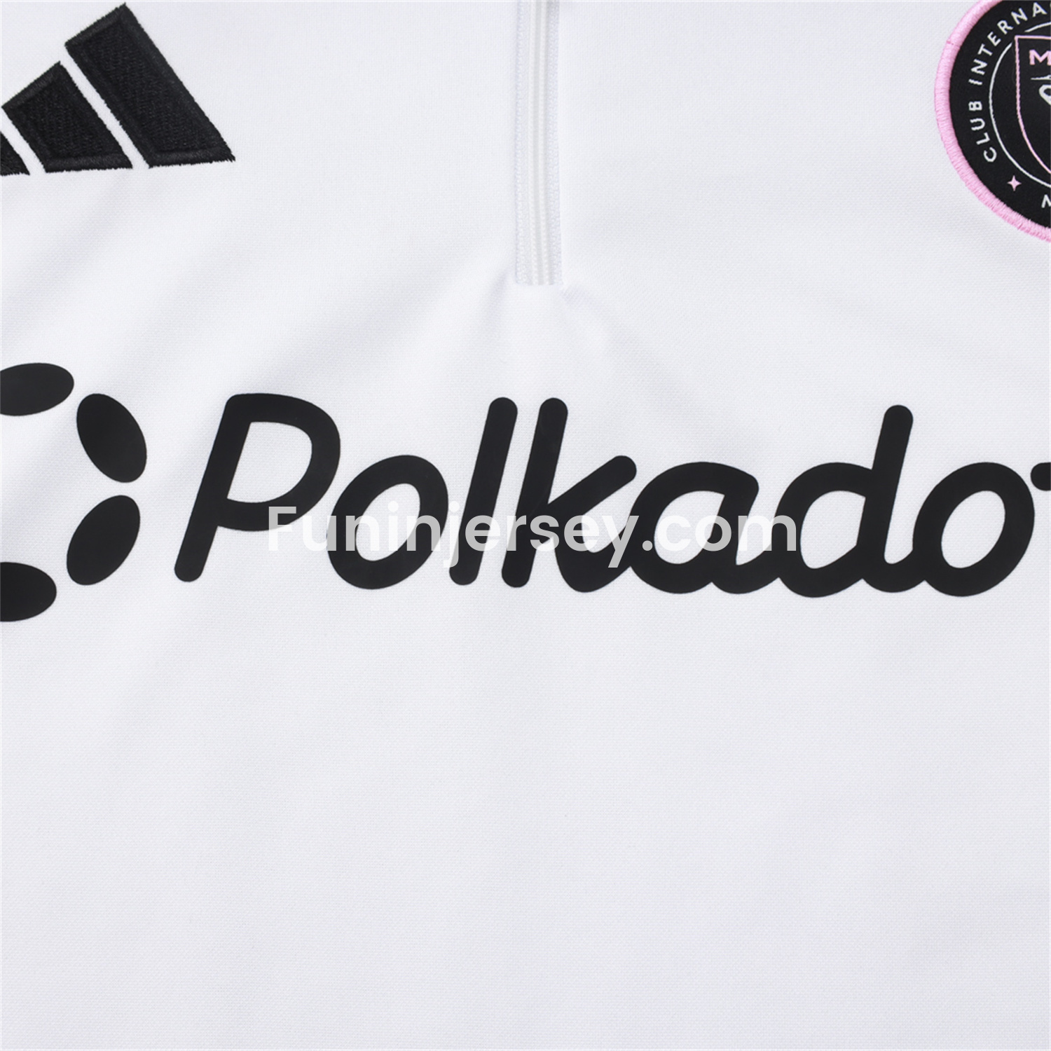 Funinjersey-INT M.A.M 25-26 Long Sleeves Training Set - White Top & Black Pants