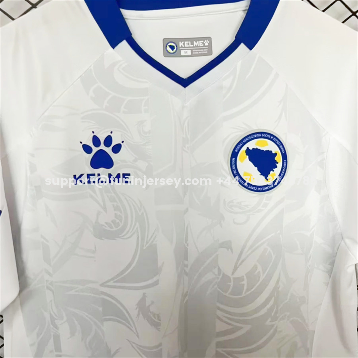 Funinjersey-Bosnia and Herzegovina 2025 Away Jersey - Fans Version