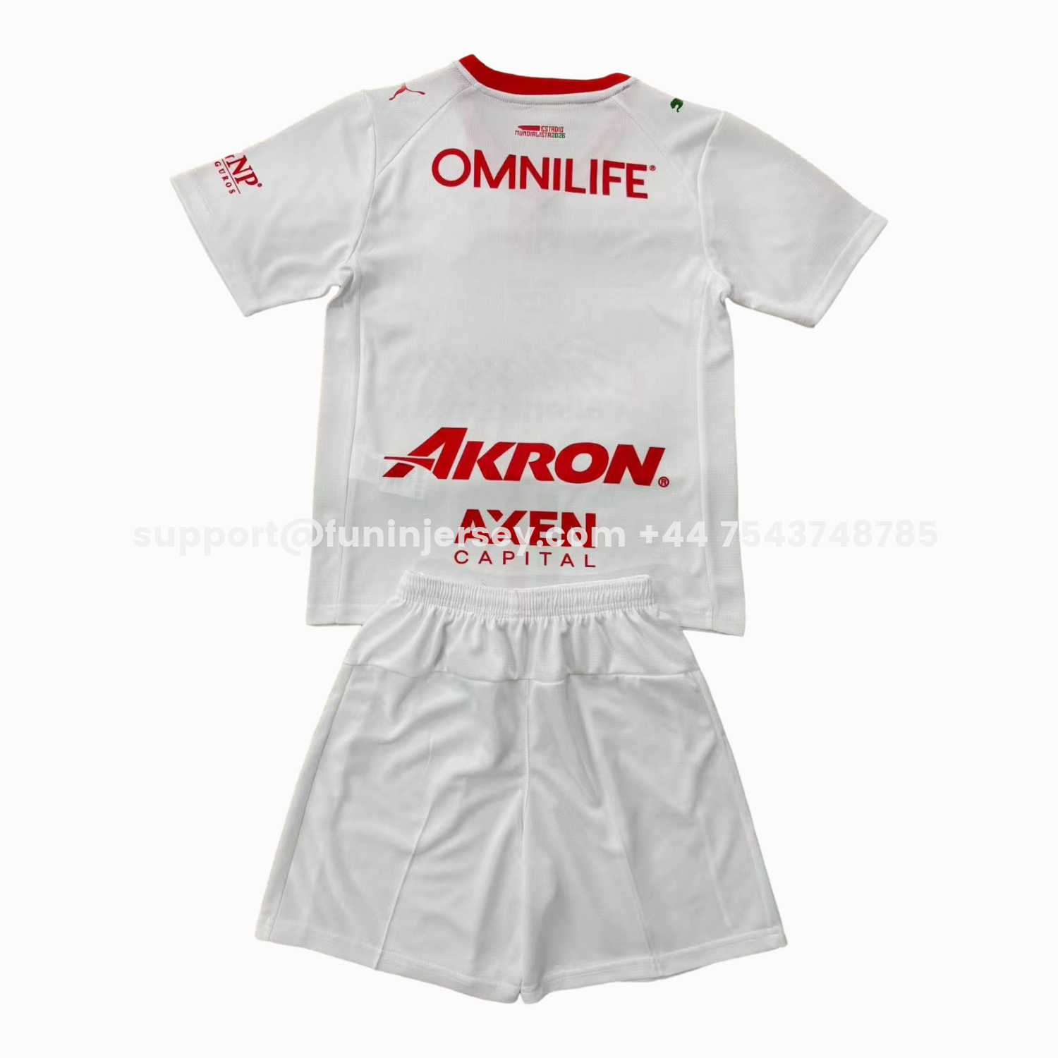 Funinjersey-Chivas de Guadalajara 25-26 Away White Men's Adult Jersey Set - Fans Version