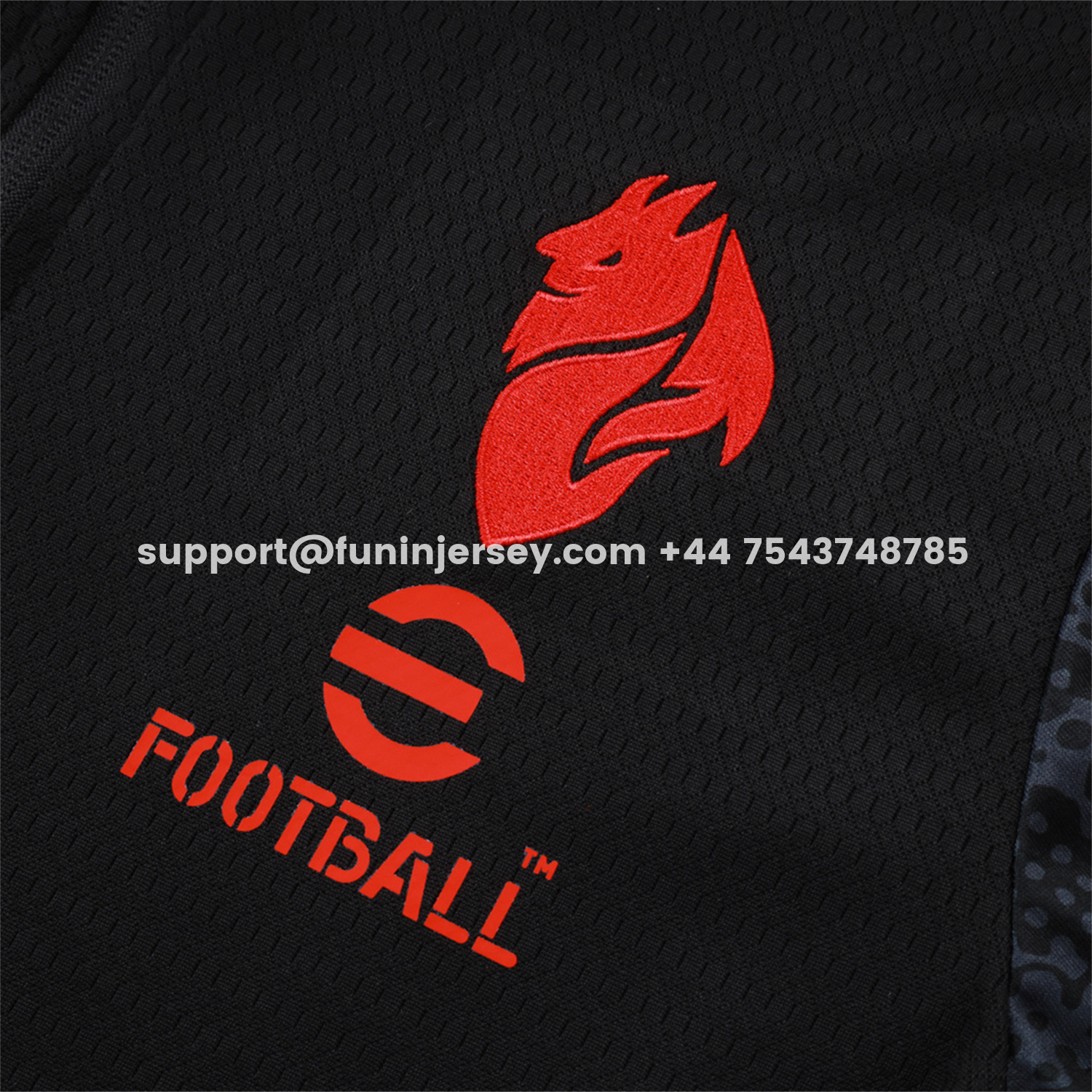 Funinjersey-AC Milan 25-26 Jacket Training Tracksuit - Little Devil Black top & Pants
