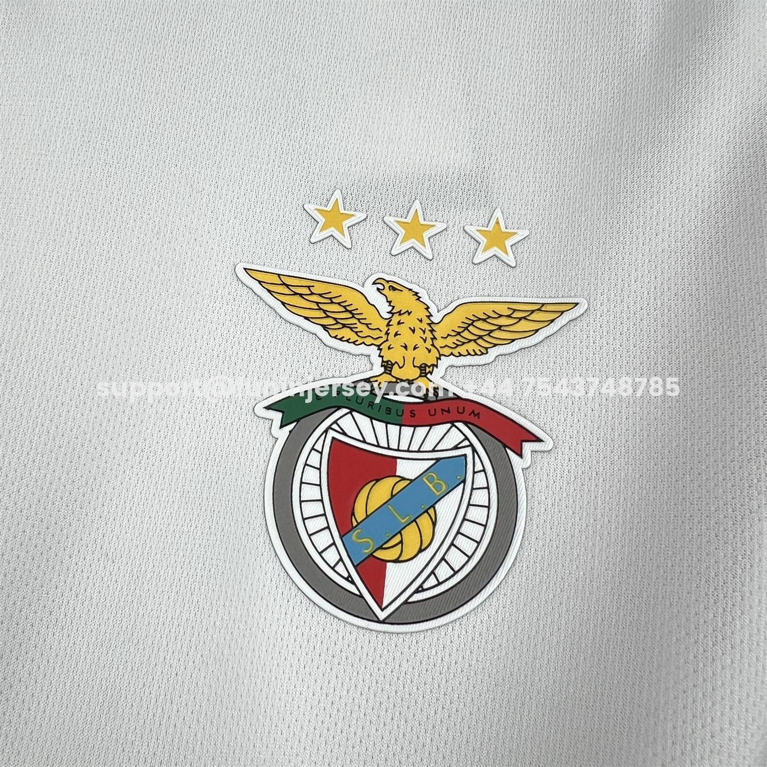 Funinjersey-Benfica 25-26 Red Sleeves White Special Jersey - Fans Version