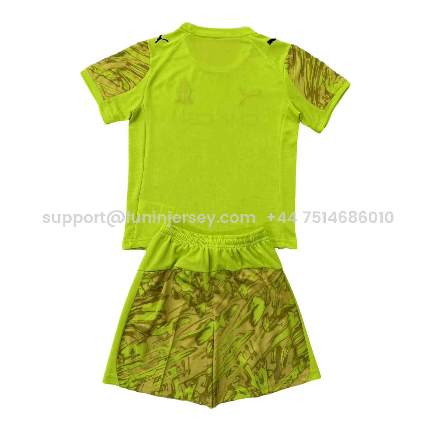 Funinjersey-Marseille 25-26 Green Goalkeeper Men's Adult Jersey Set - Fans Version