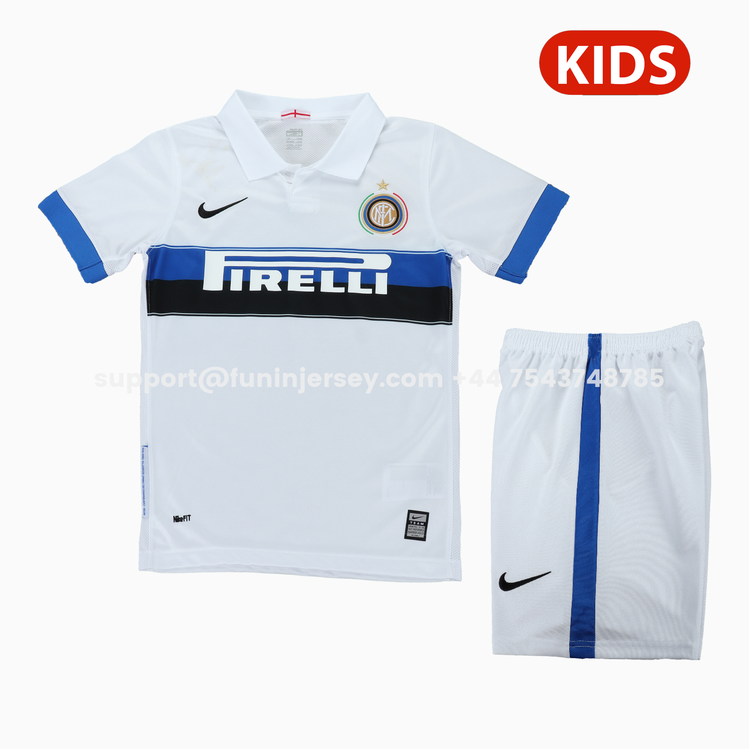Funinjersey-Retro Inter Milan 2009-10 Away Kids Kit