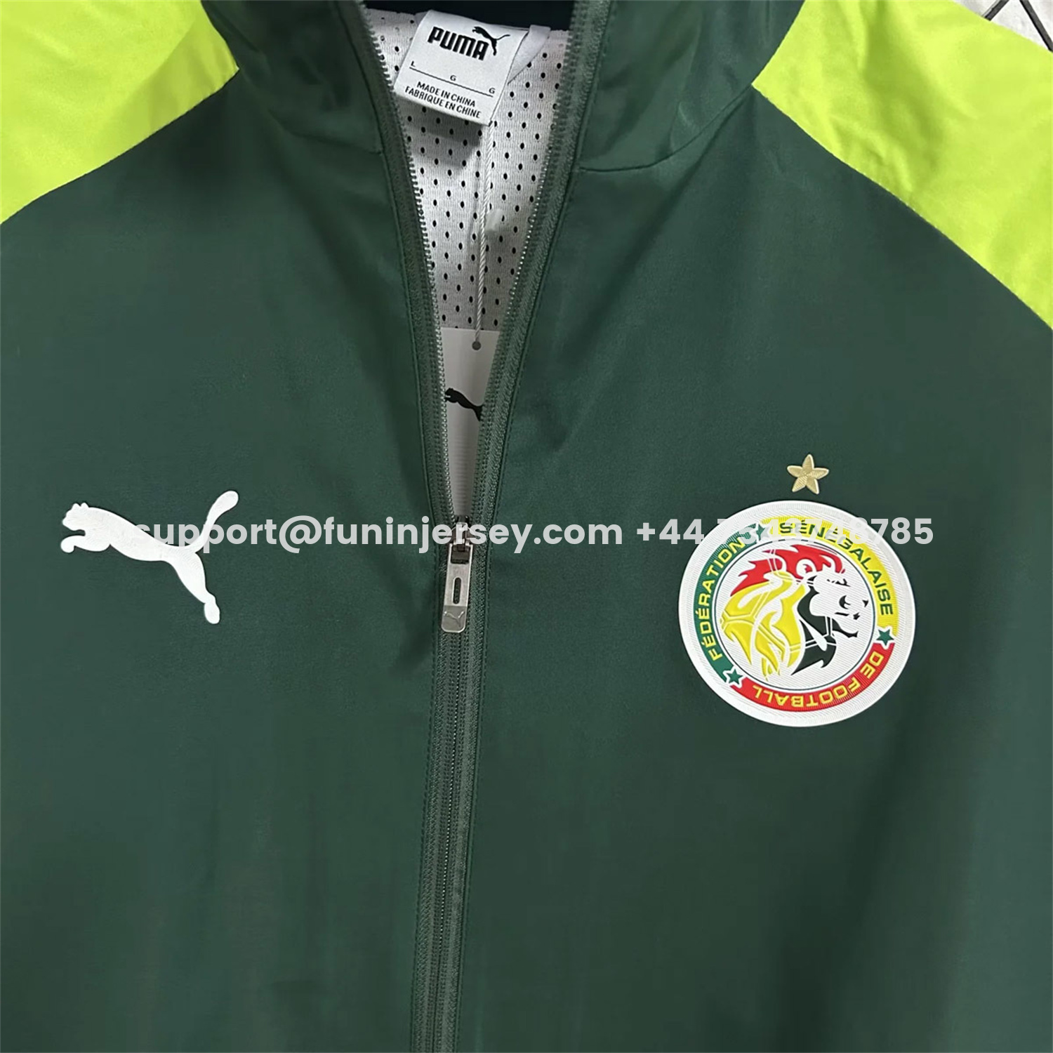 Funinjersey-Senegal 25-26 Windbreaker Jacket - Green