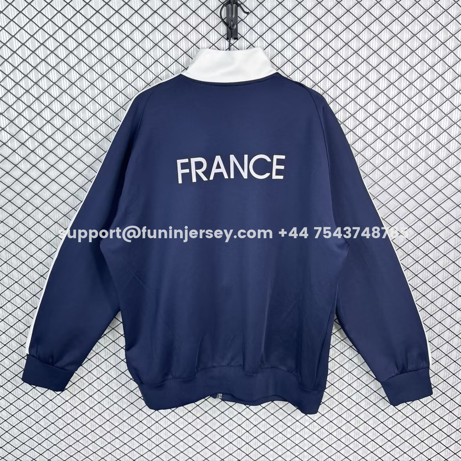 Funinjersey-Retro France 2014 Home Windbreaker