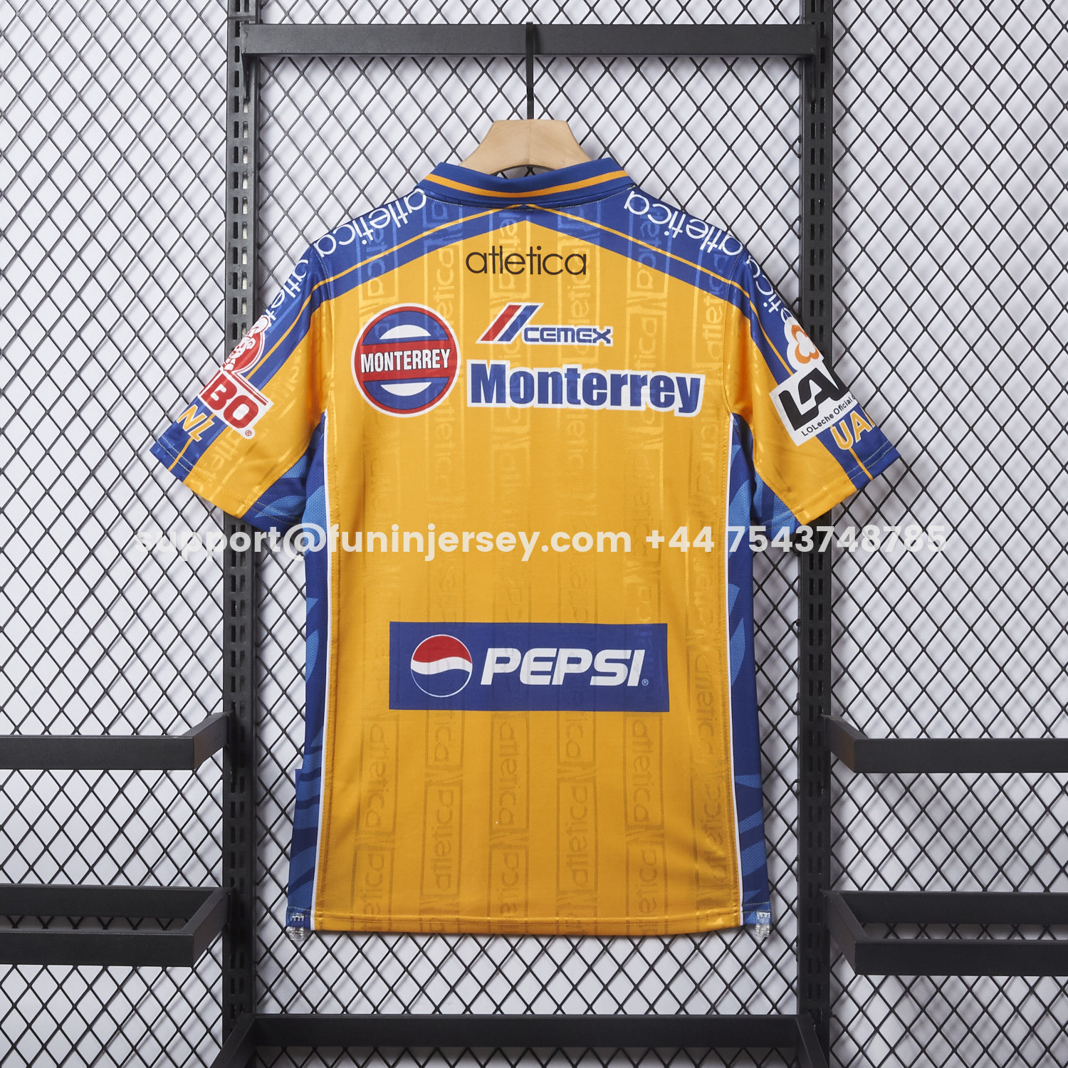 Funinjersey-Retro Tigres UANL 1999-00 Home Jersey