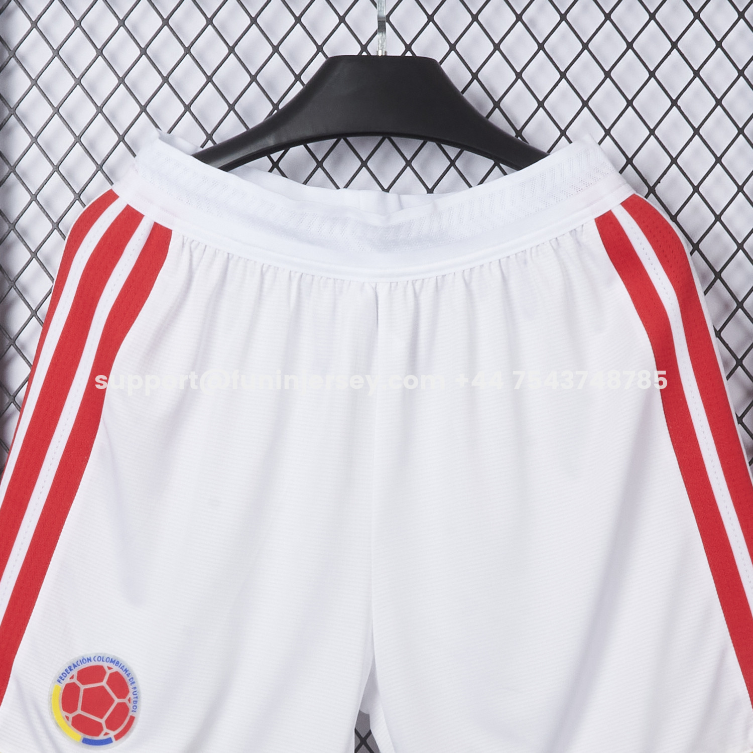 Funinjersey-Colombia 2026 White Shorts - Player Version