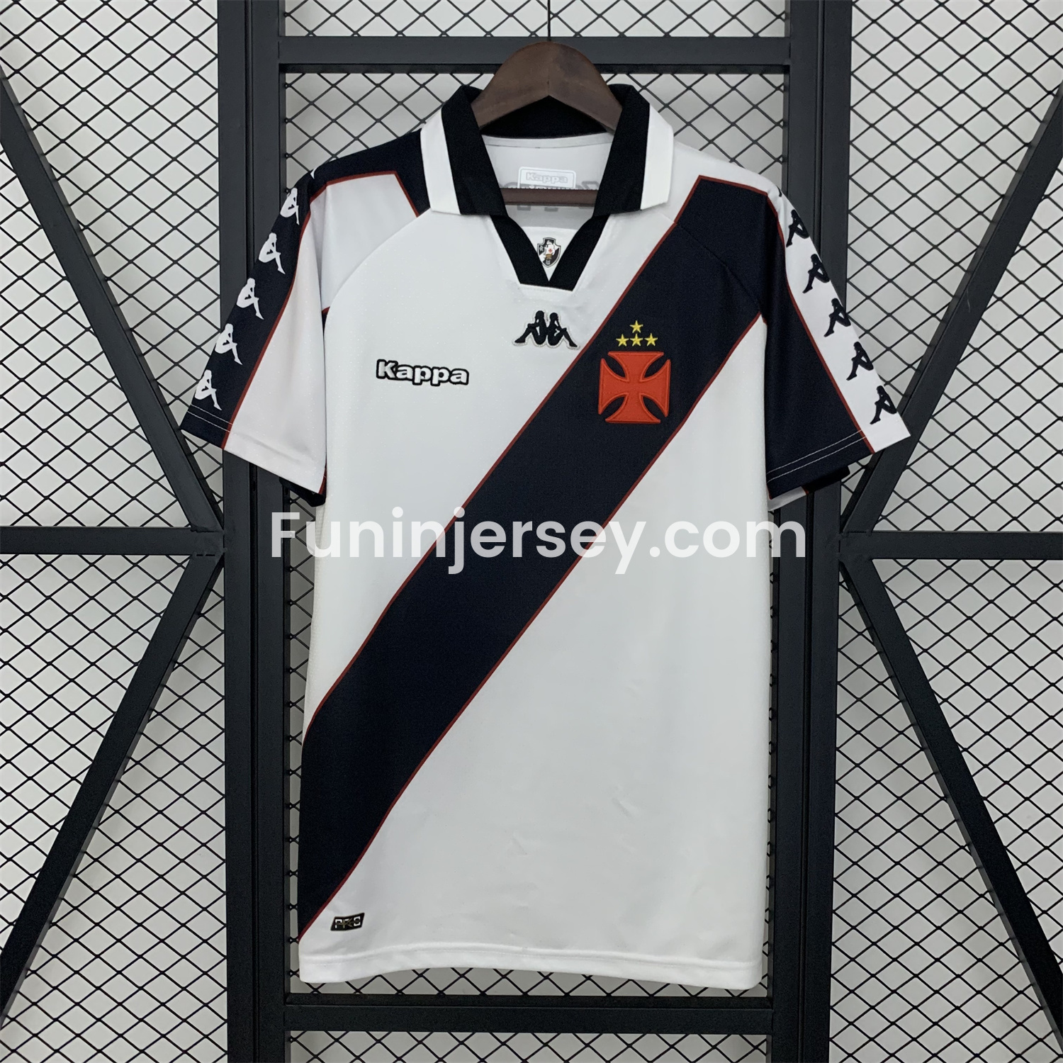 Funinjersey-Retro Vasco da Gama 1997 White Jersey