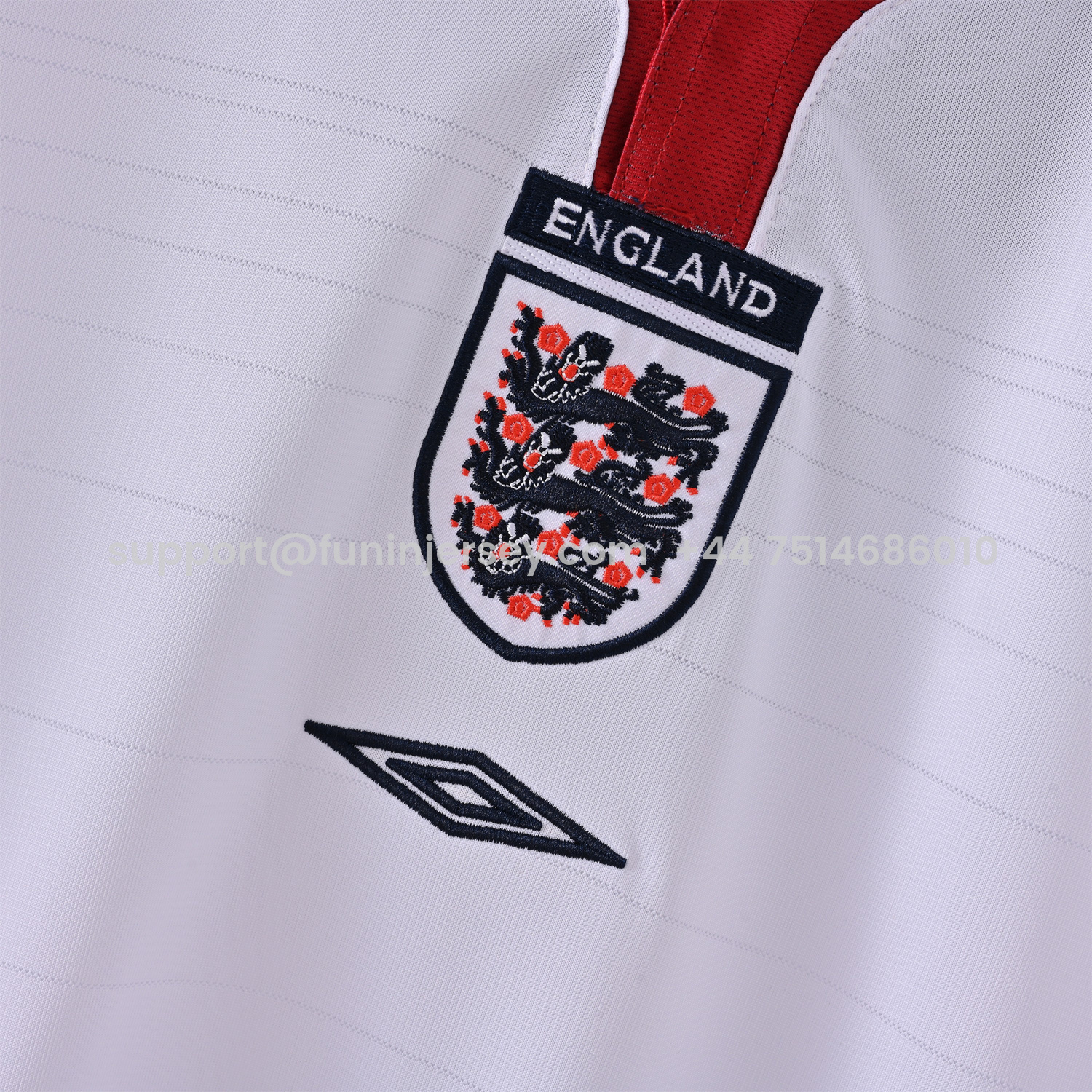 Funinjersey-Retro England 2004 Home White Jersey