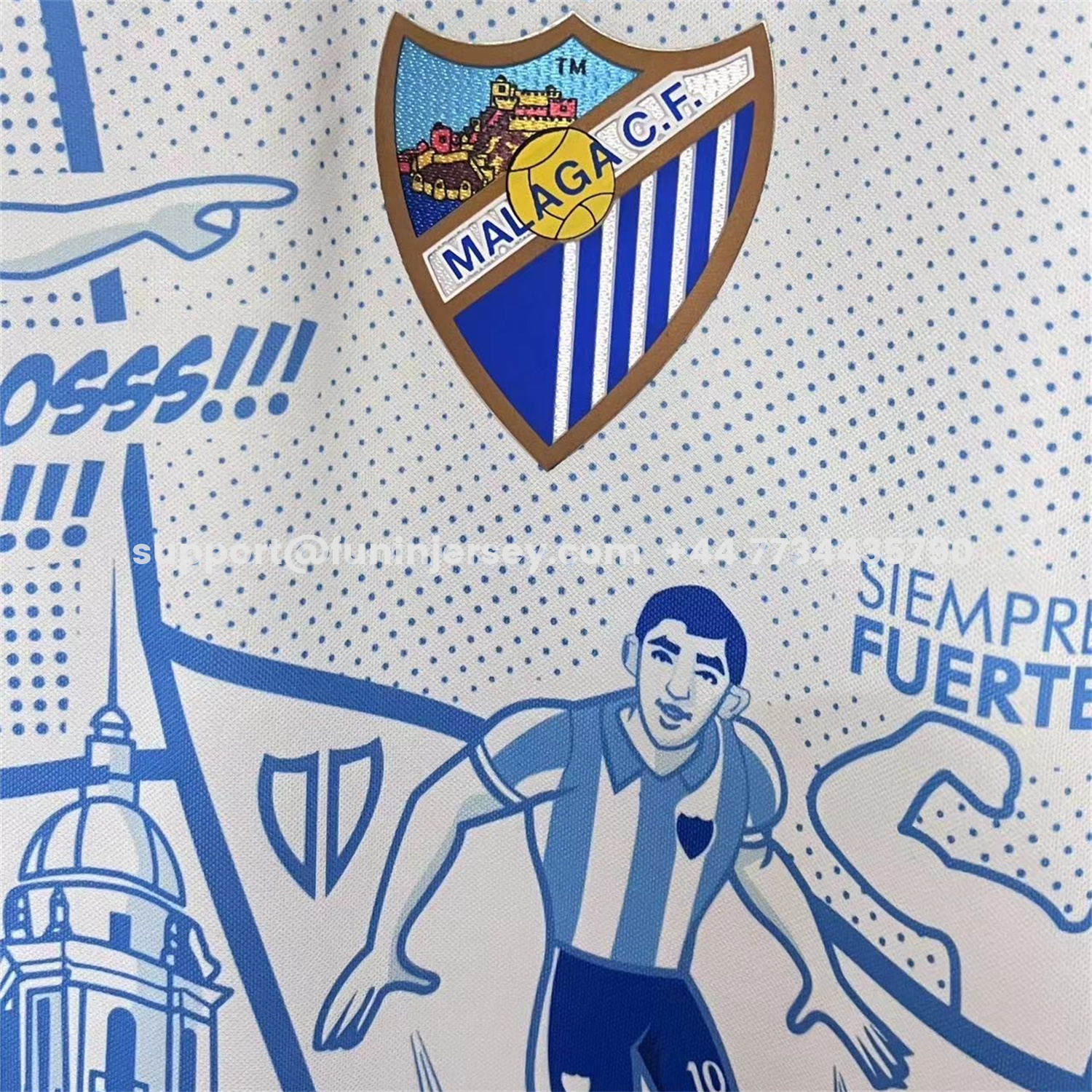 Funinjersey-Malaga 25-26 Blue Graffiti Special Edition Jersey - Fans Version