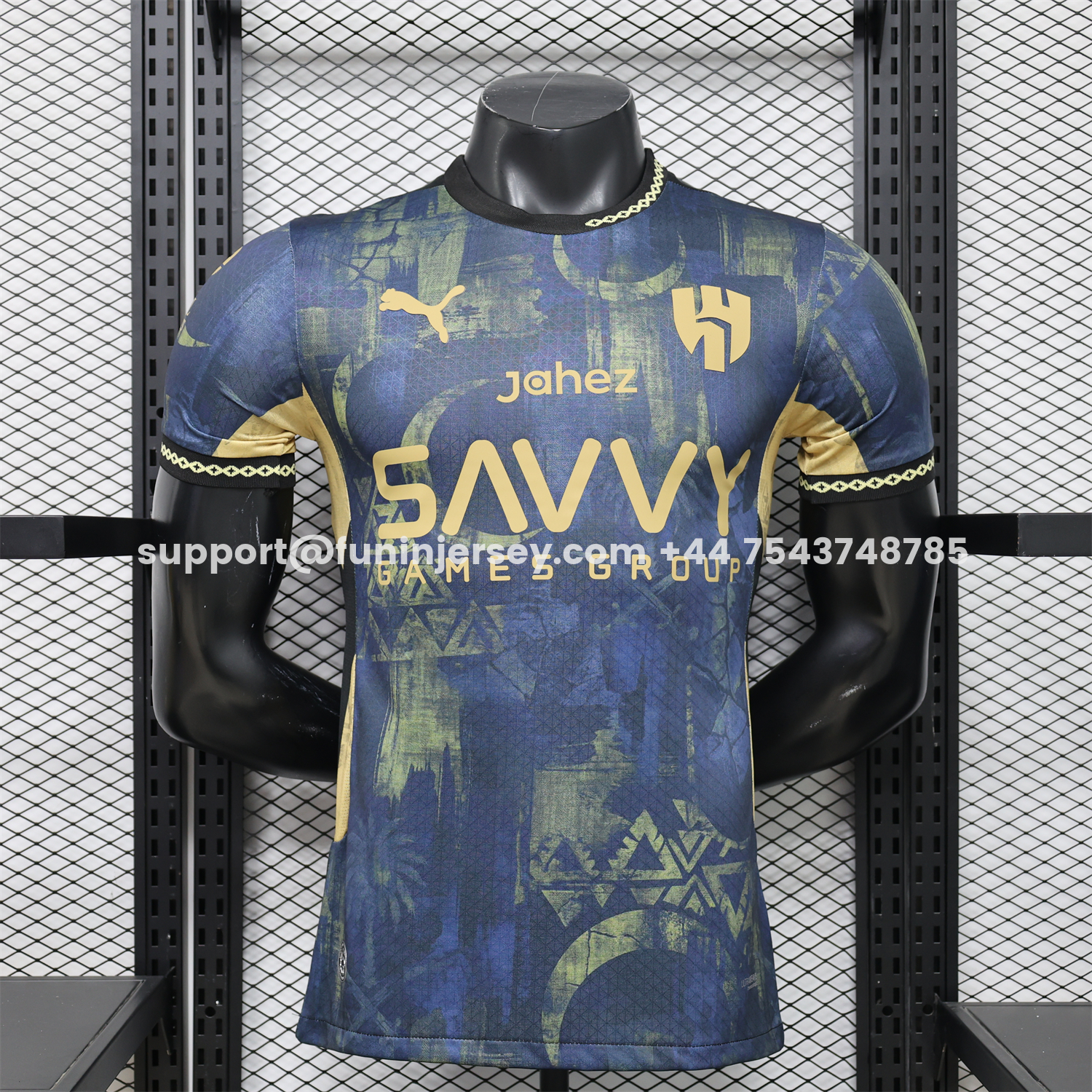 Funinjersey-Al Hilal Riyadh Crescent 26-27 Navy blue Special Jersey - Player Version