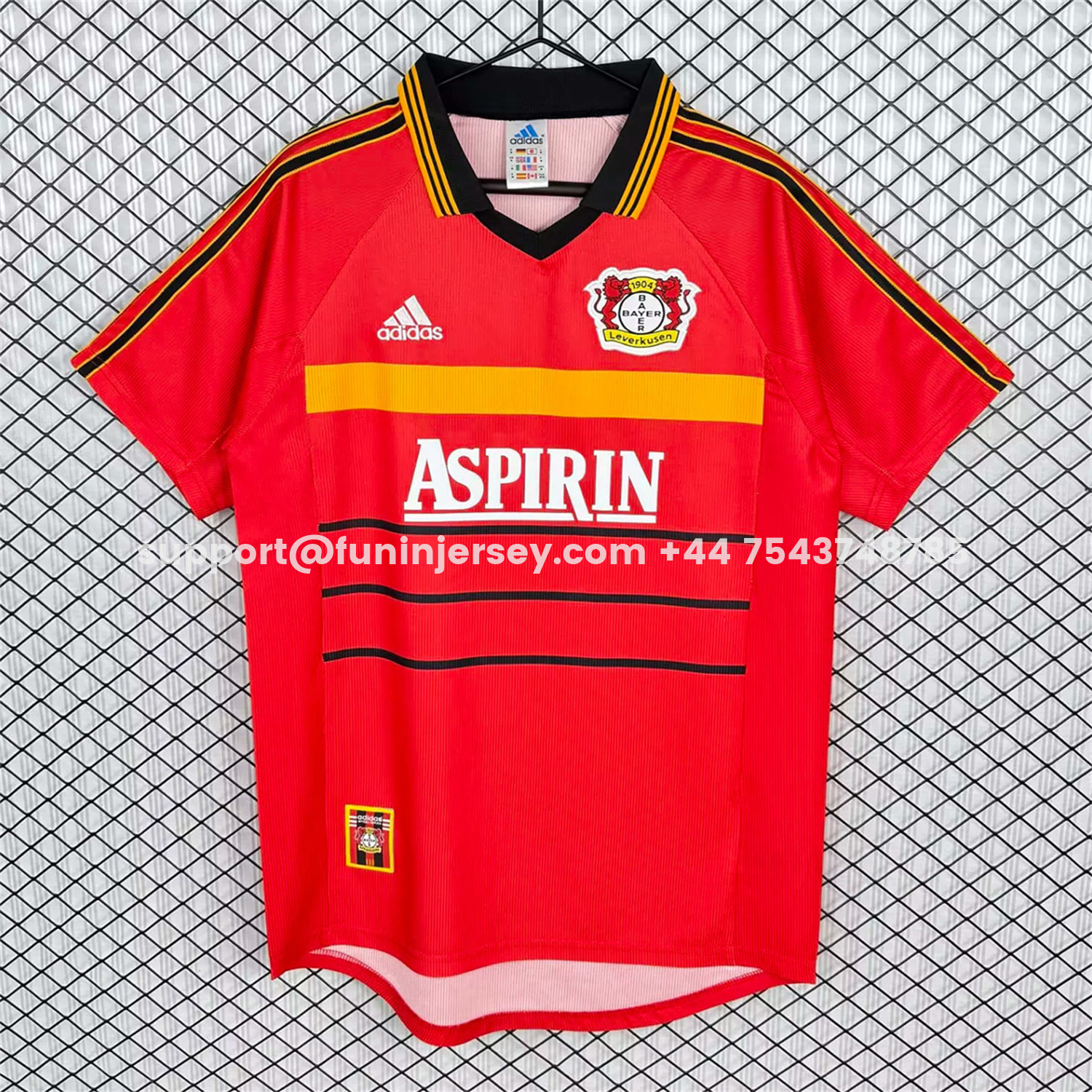 Funinjersey-Retro Bayer 04 Leverkusen 1999-00 Home Jersey