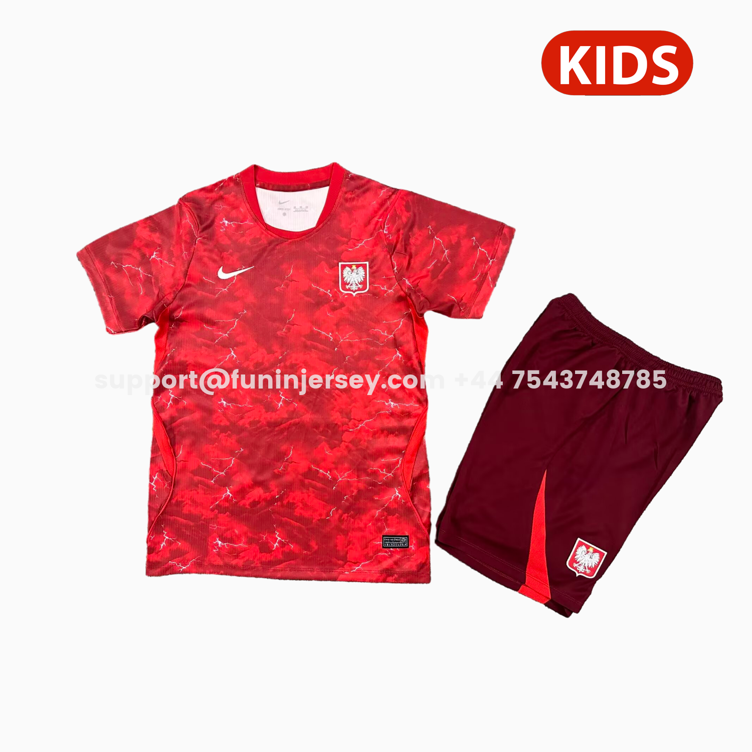 Funinjersey-Poland 2026 Away Kids Kit