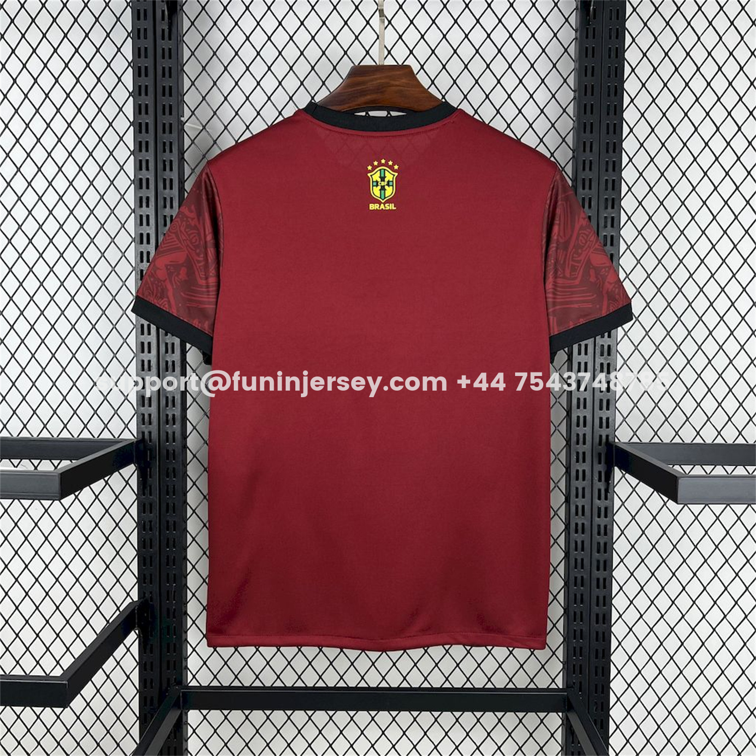 Funinjersey-Brazil 25-26 Jordan Maroon Deep Red Special Edition Jersey - Fans Version
