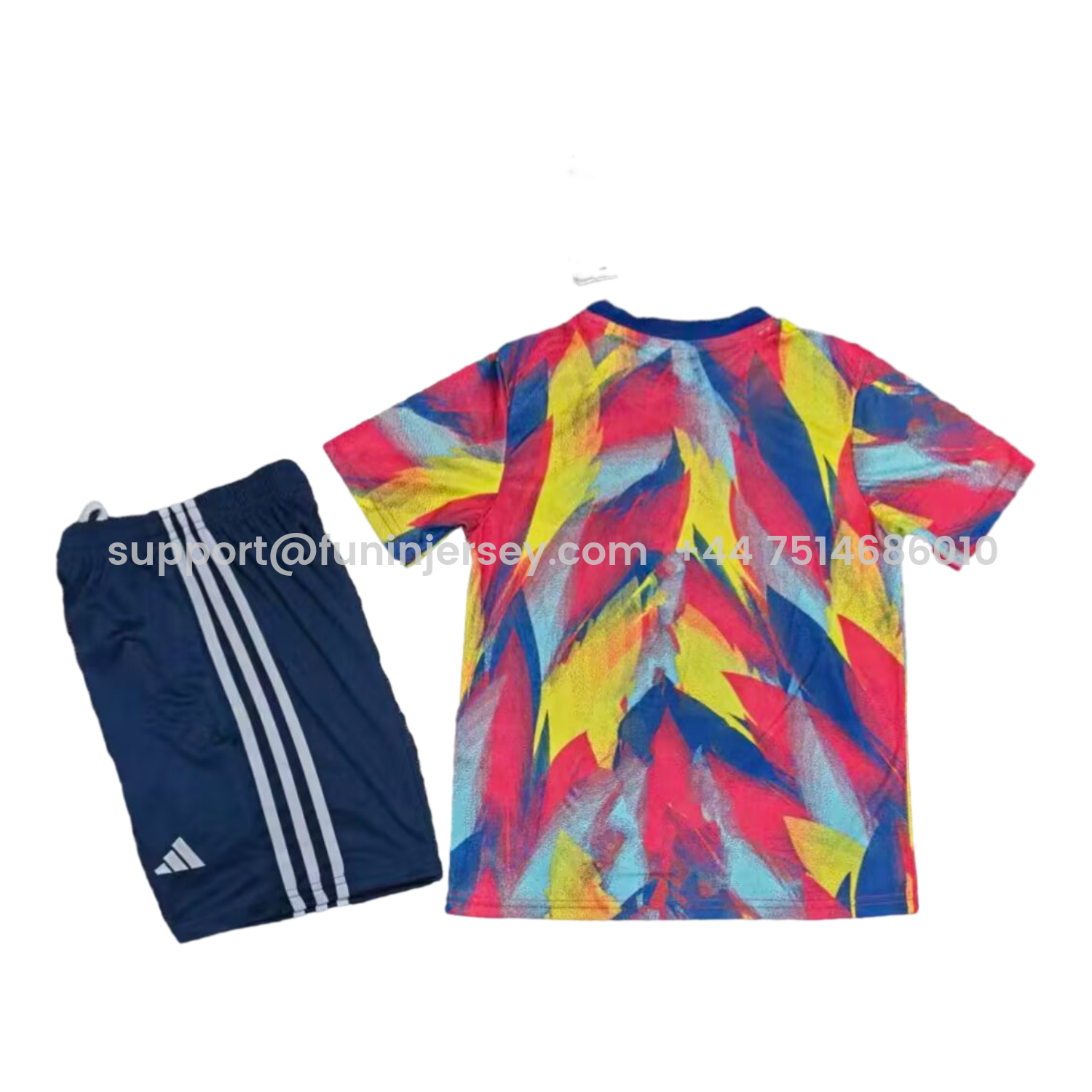 Funinjersey-Arsenal 25-26 Colorful Pre-Match Training Kids Kit