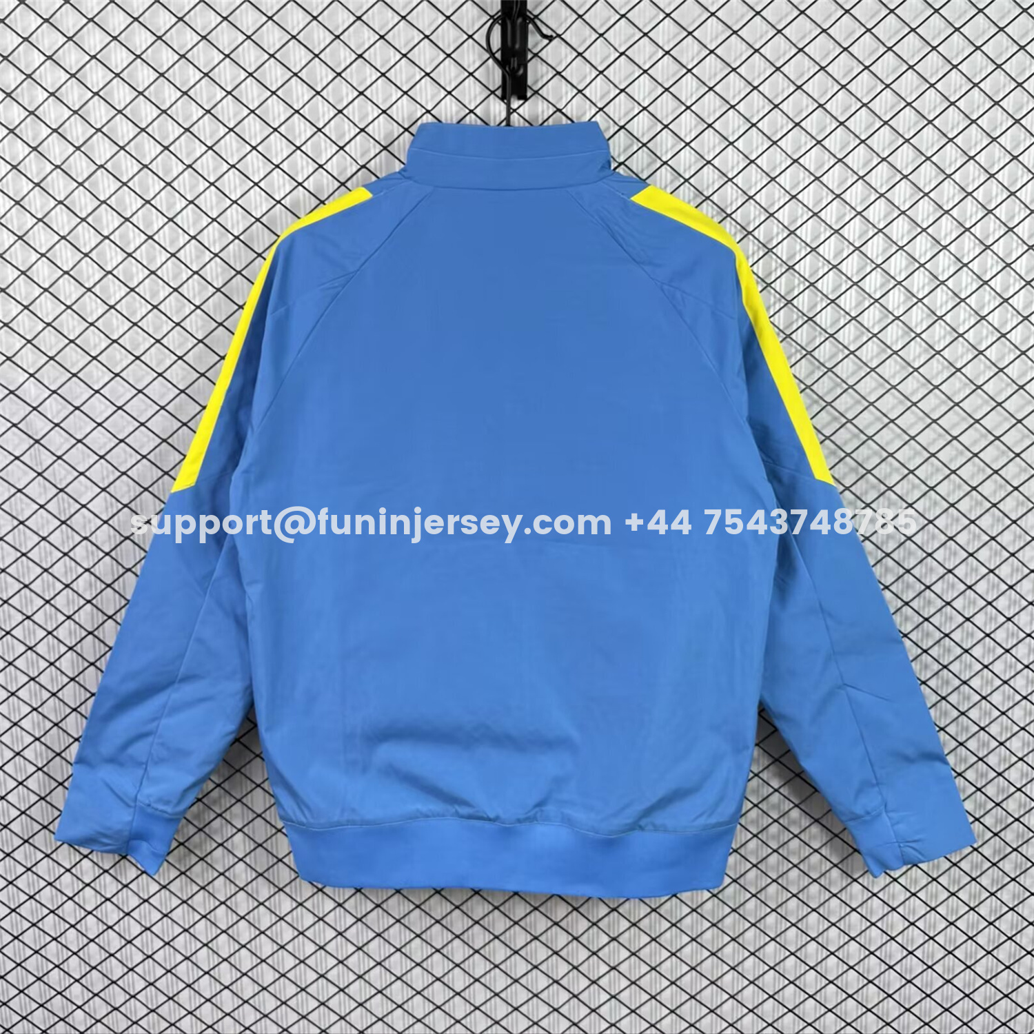 Funinjersey-Retro Barcelona 2015-16 Windbreaker Jacket - Blue