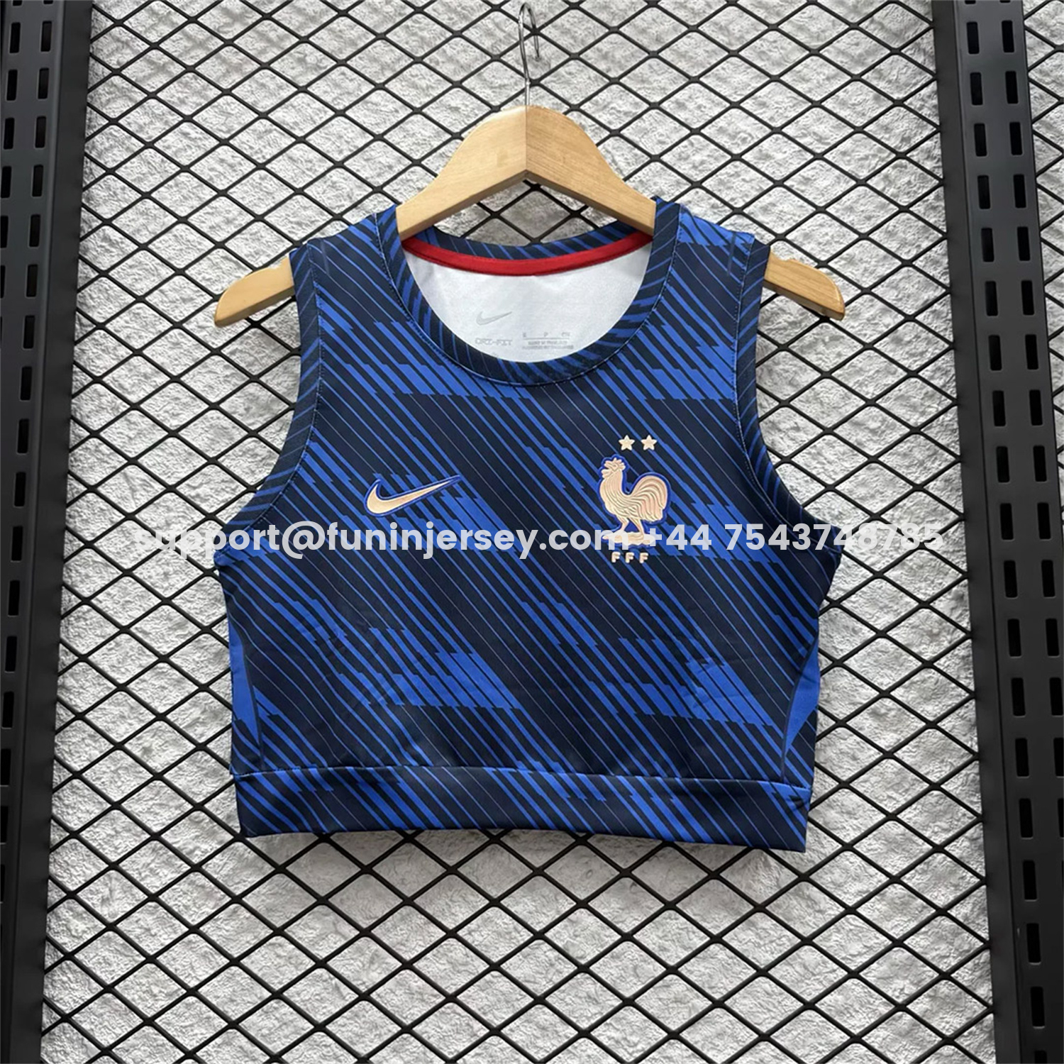 Funinjersey-Women's France 2026 Home Yoga Vest
