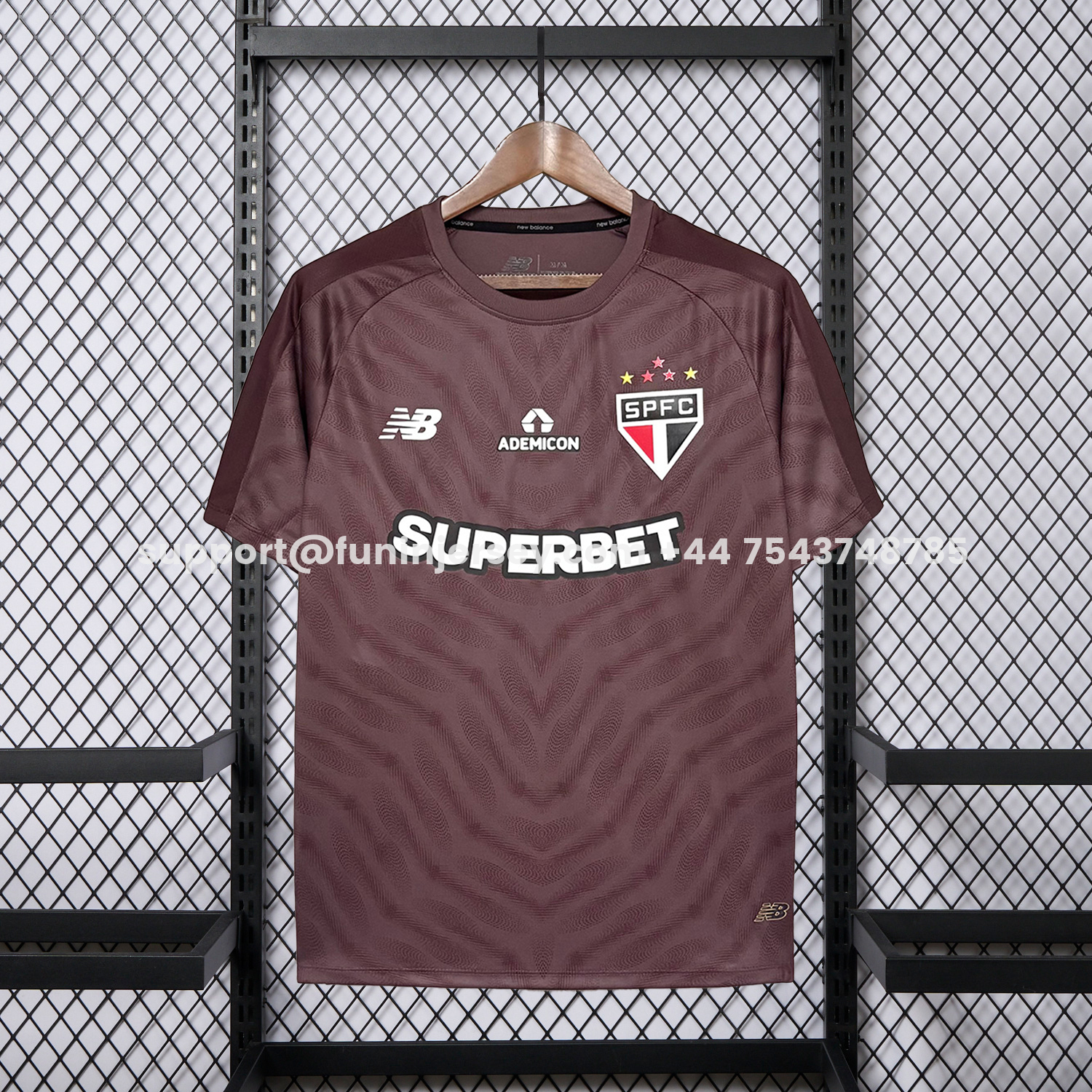 Funinjersey-Sao Paulo 26-27 Burgundy Goalkeeper Jersey - Fans Version