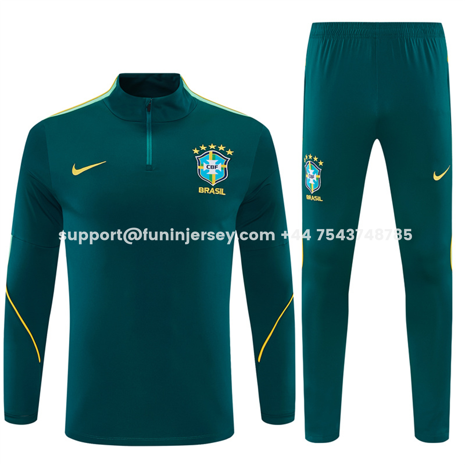 Funinjersey-Brazil 2026 Kids Long Sleeves Training Set - Colors Top & Colors Pants