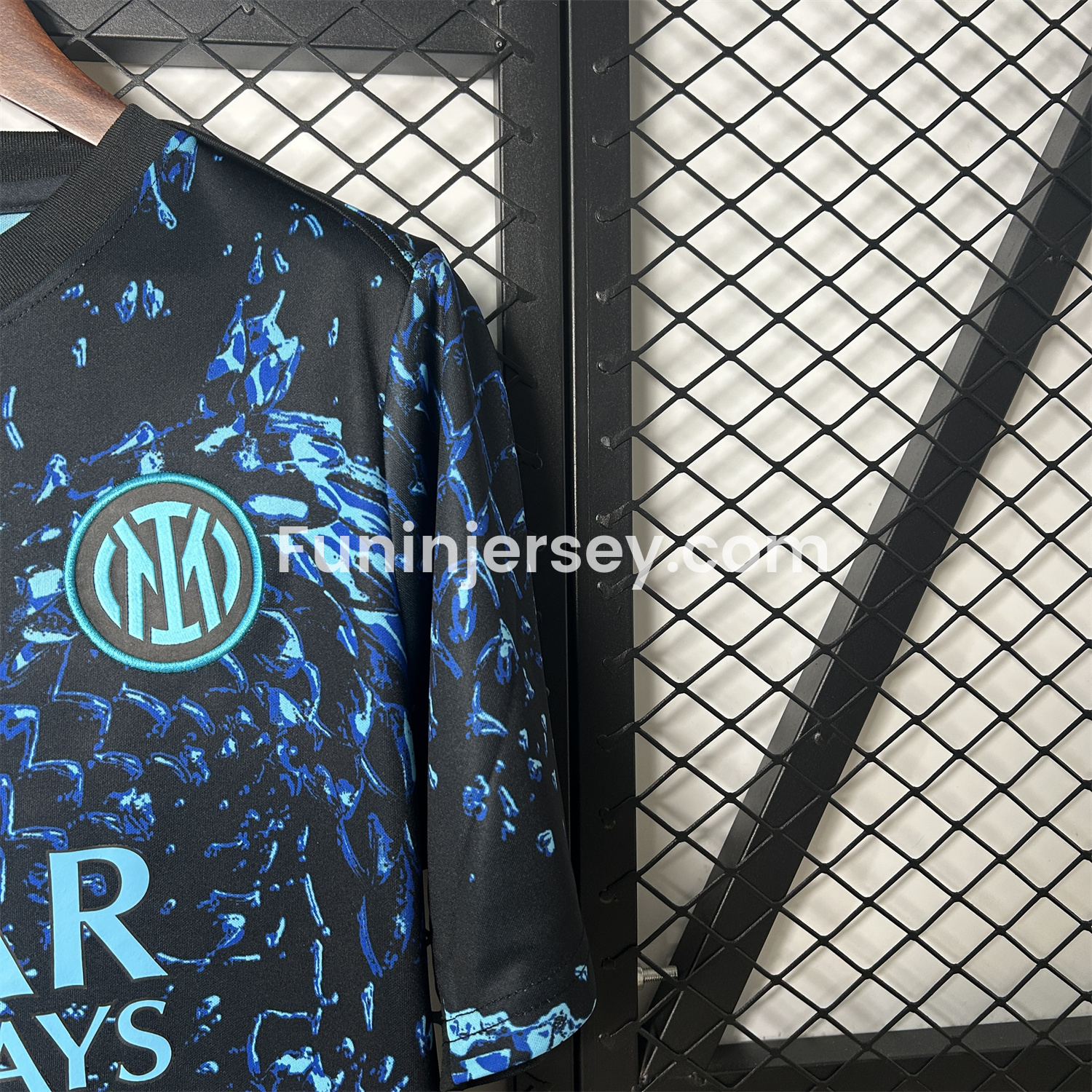 Funinjersey-Inter Milan 25-26 Blue Snake Pattern Pre-Match Training Jersey - Fans Version